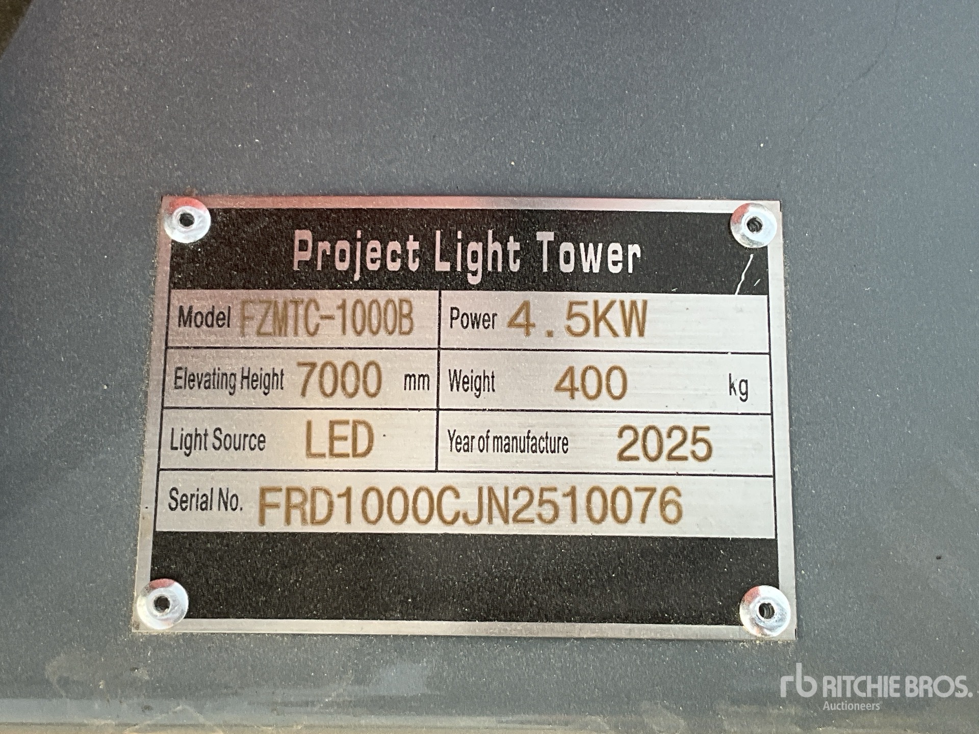 General Appearance with N.º de serie/VIN