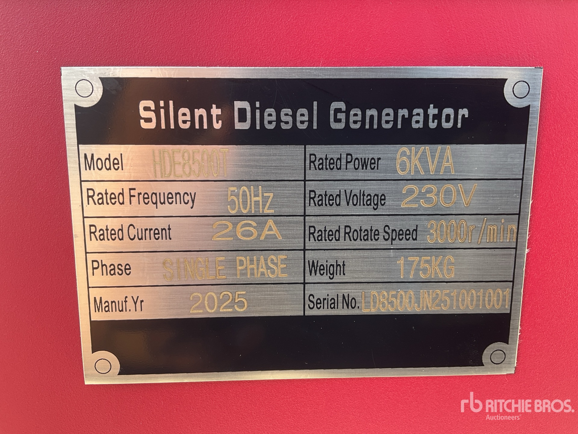 General Appearance with Seriennummer / FIN