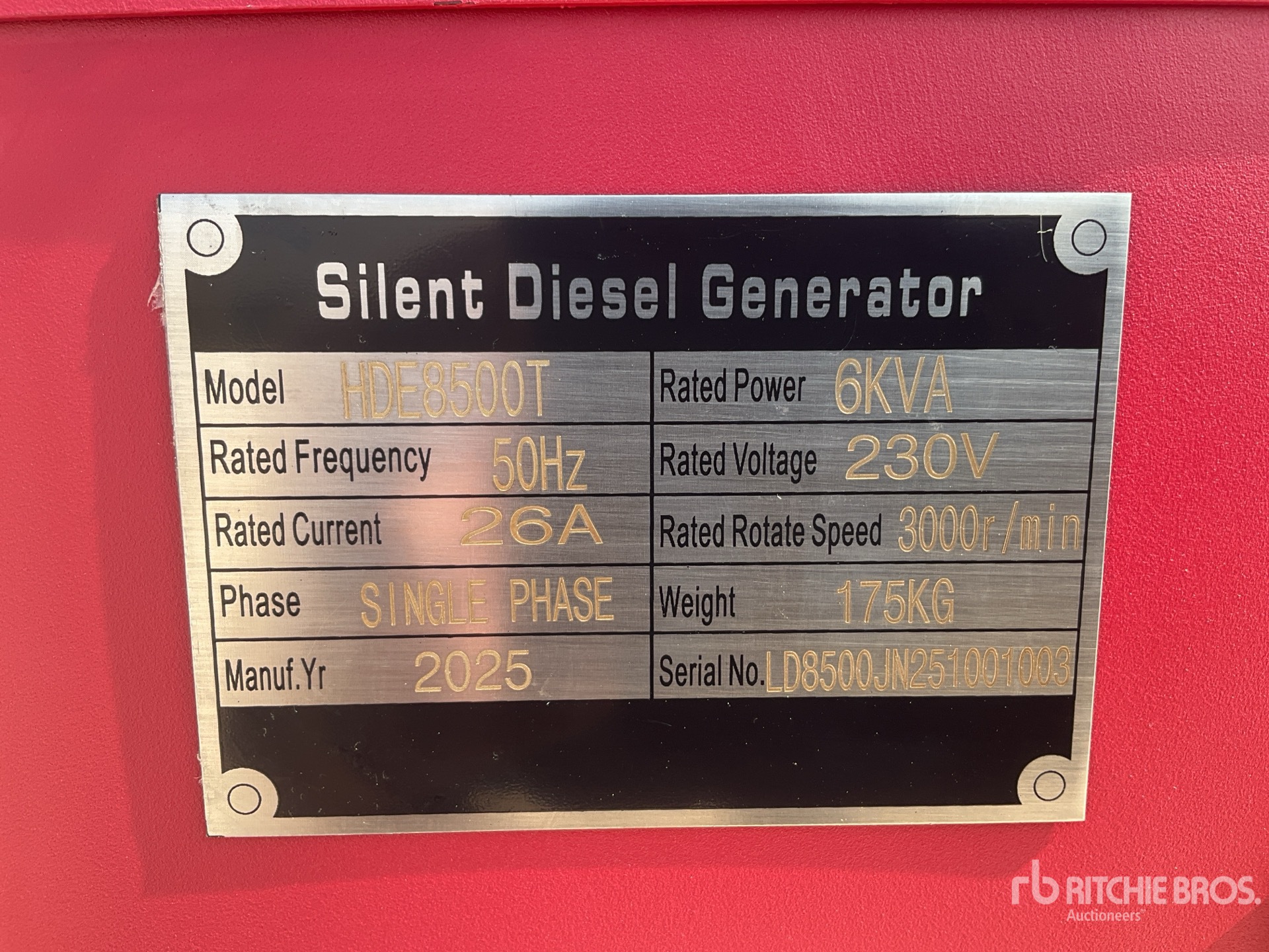 General Appearance with Seriennummer / FIN