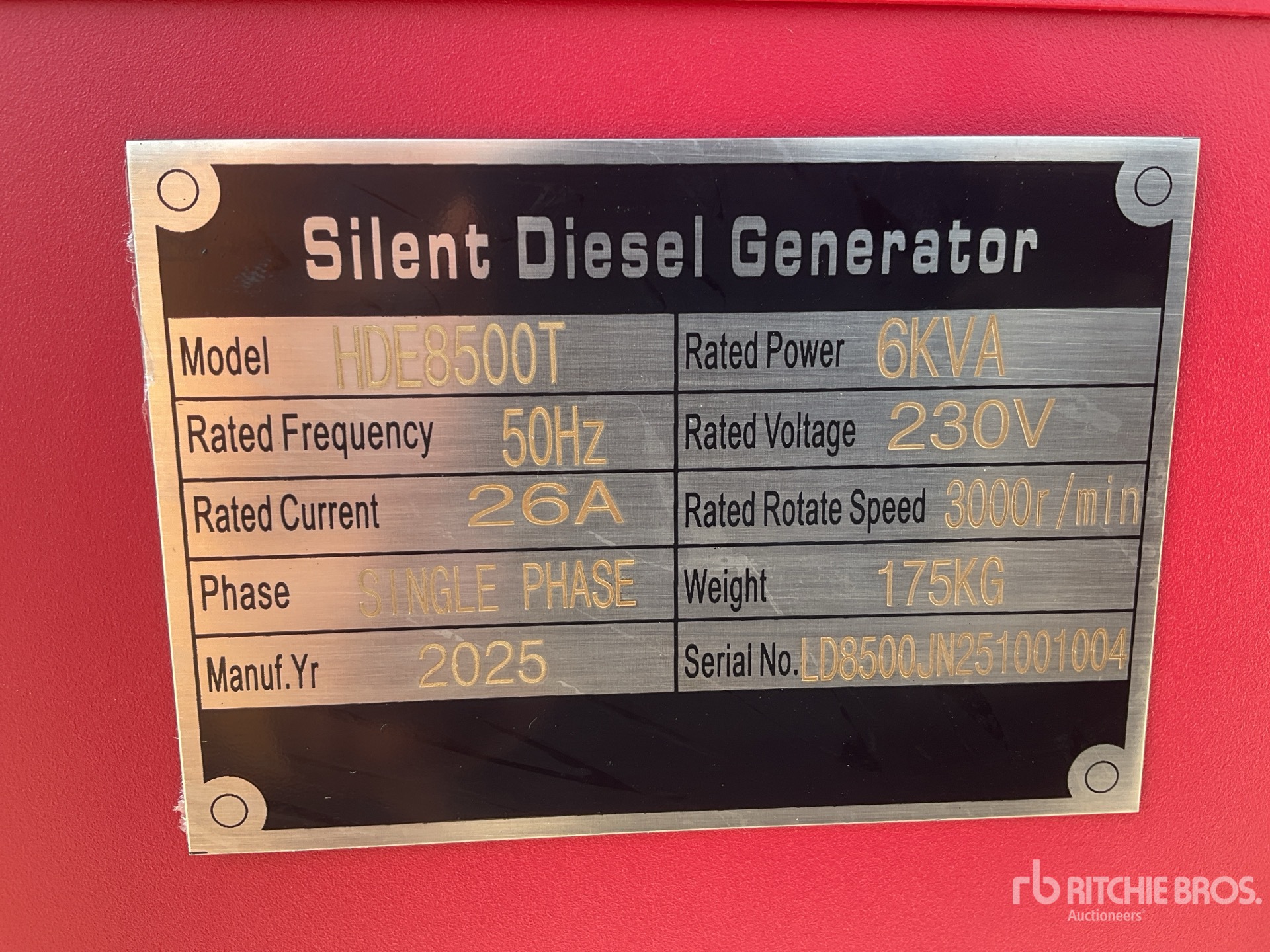 General Appearance with Seriennummer / FIN