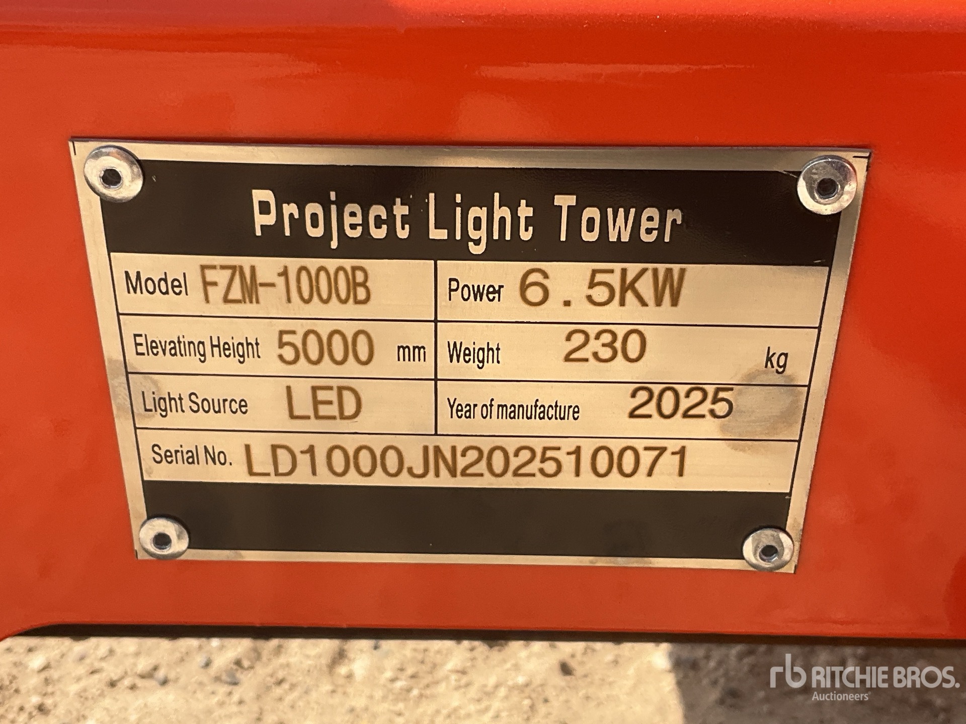 General Appearance with N.º de serie/VIN