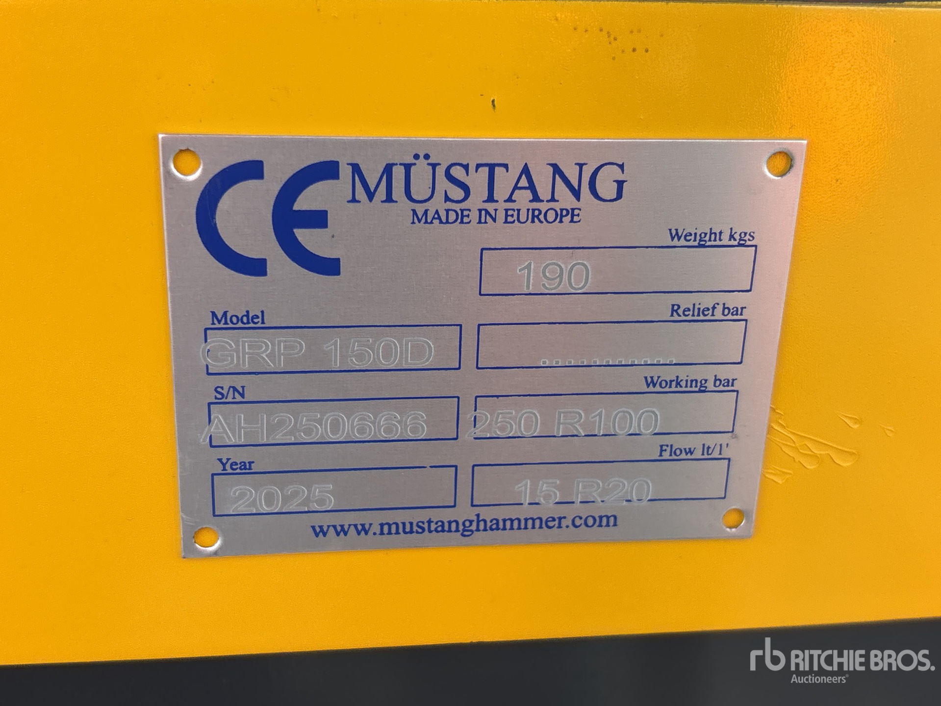 General Appearance with N.º de serie/VIN