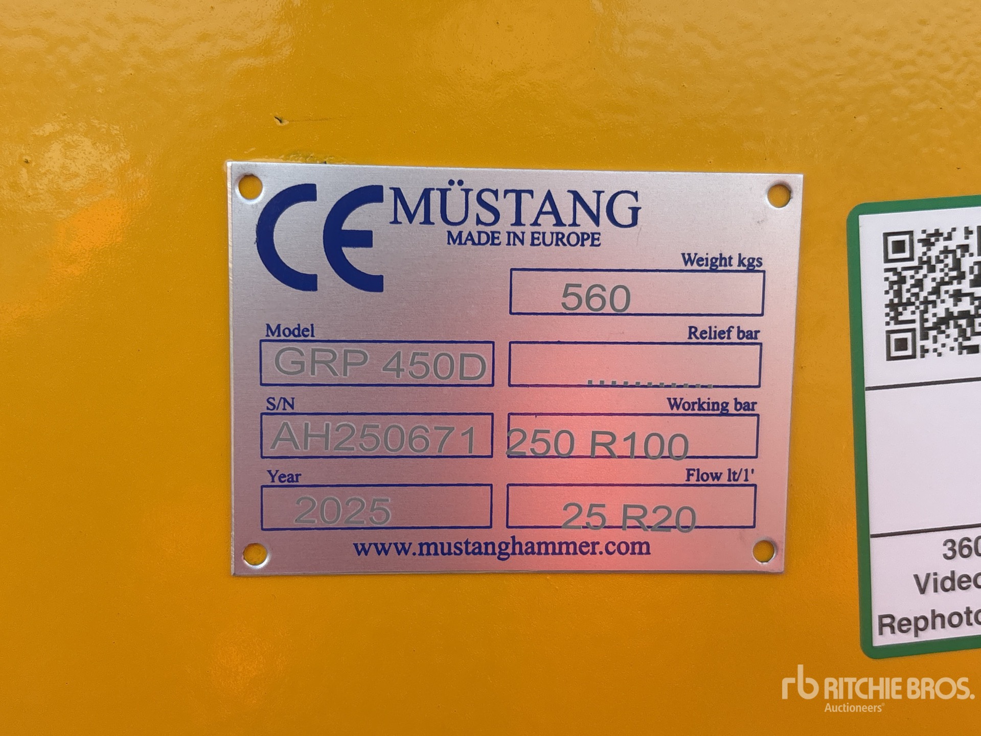 General Appearance with N.º de serie/VIN