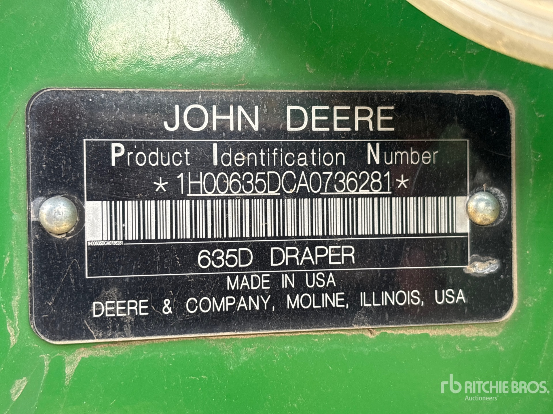 General Appearance with N.º de serie/VIN