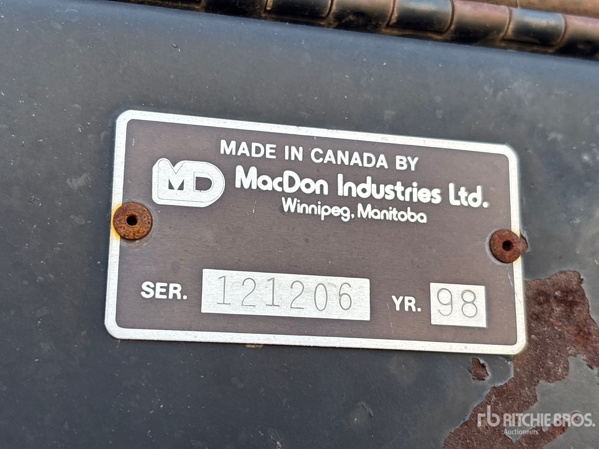 General Appearance with N.º de serie/VIN