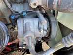Engine with A/C Compressor