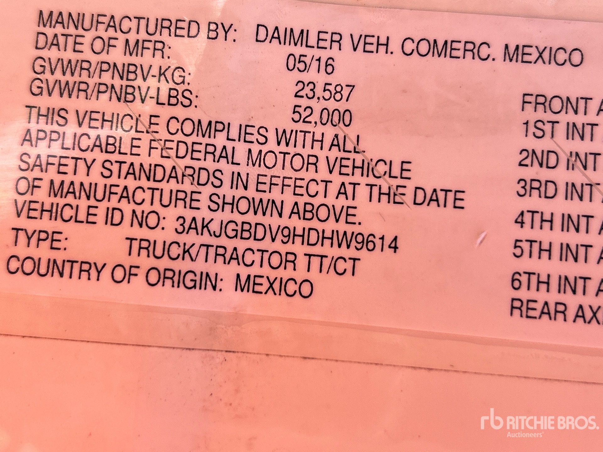 General Appearance with Seriennummer / FIN