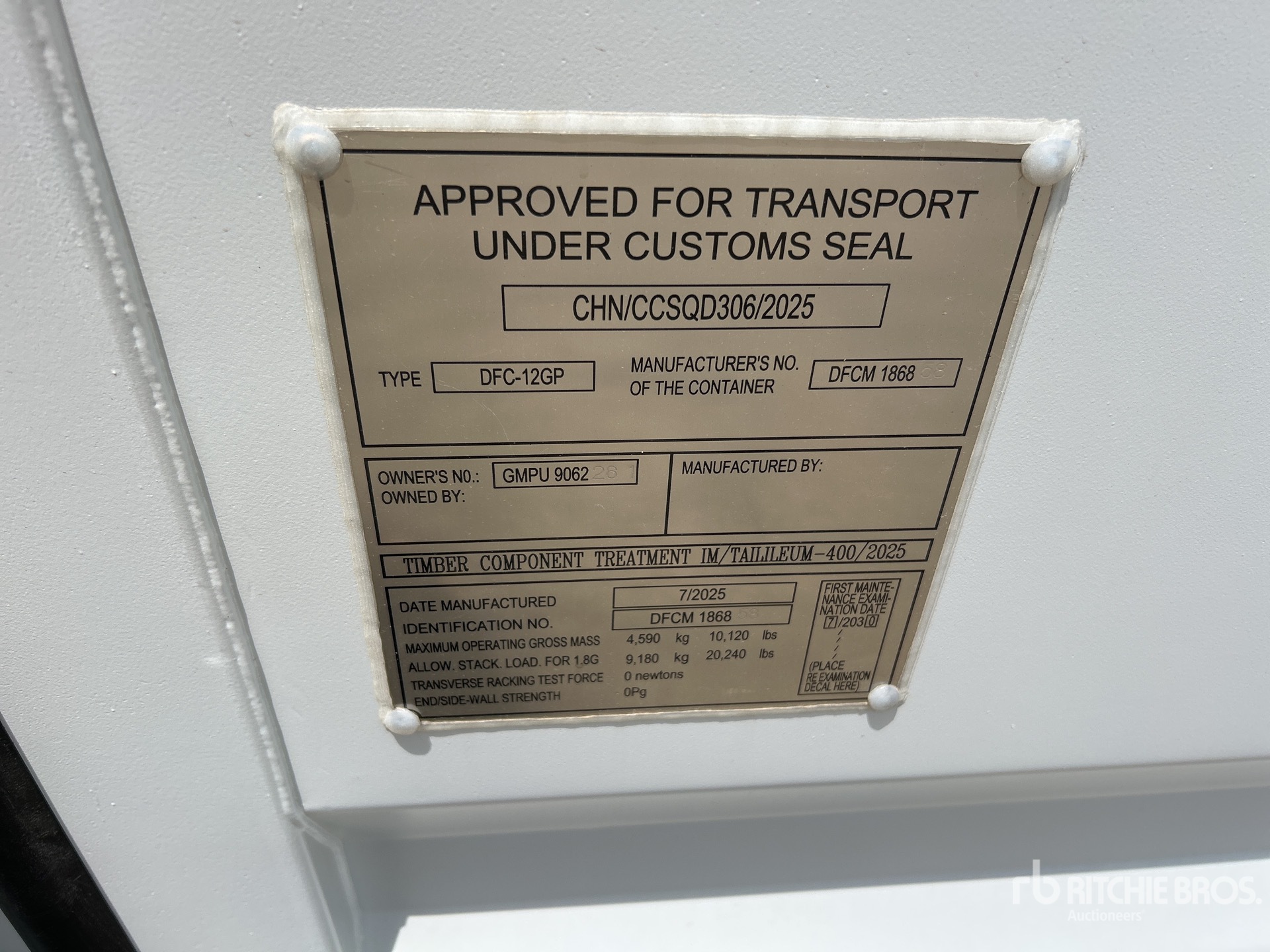 General Appearance with Seriennummer / FIN