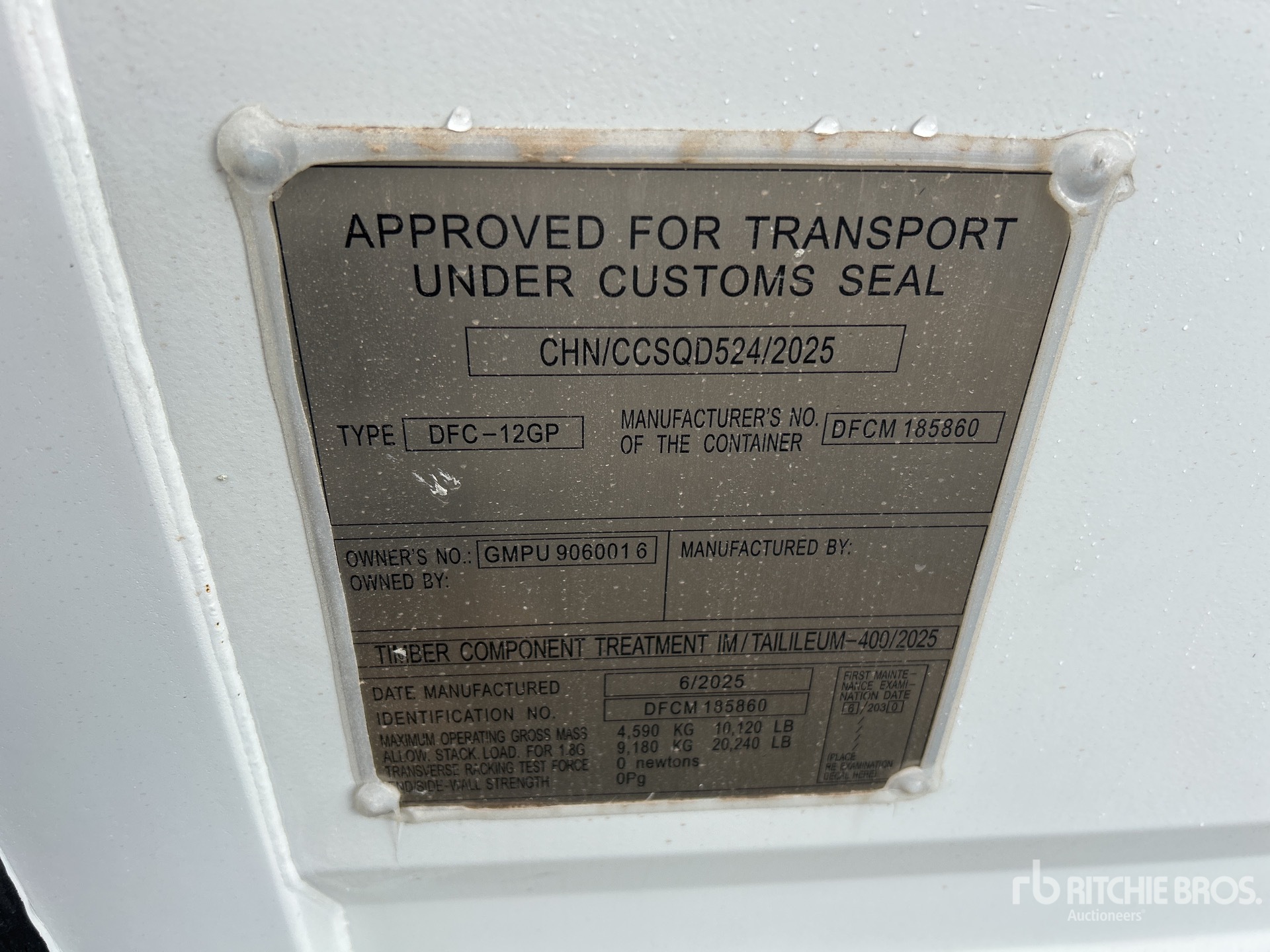 General Appearance with Seriennummer / FIN