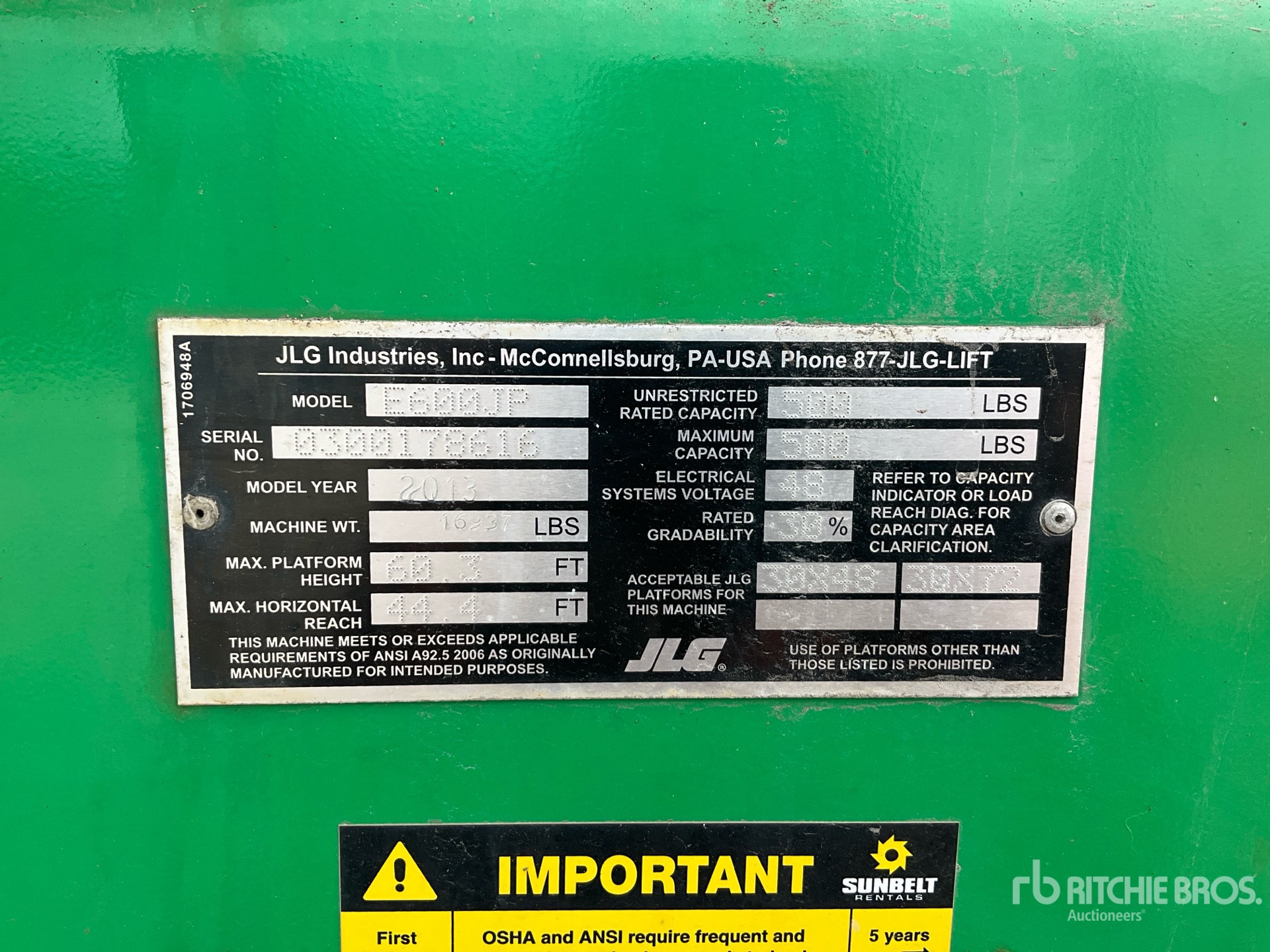 General Appearance with Numer seryjny/numer identyfikacyjny pojazdu