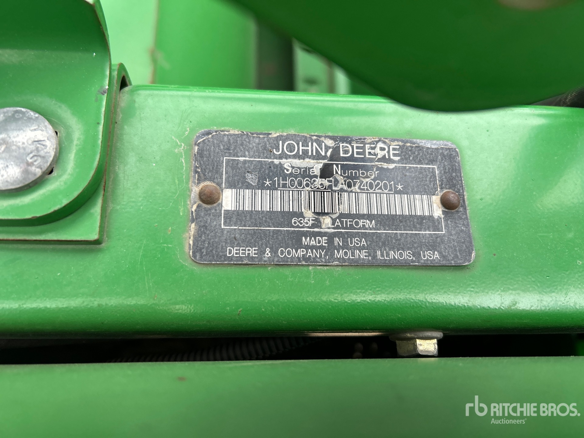 General Appearance with N.º de serie/VIN