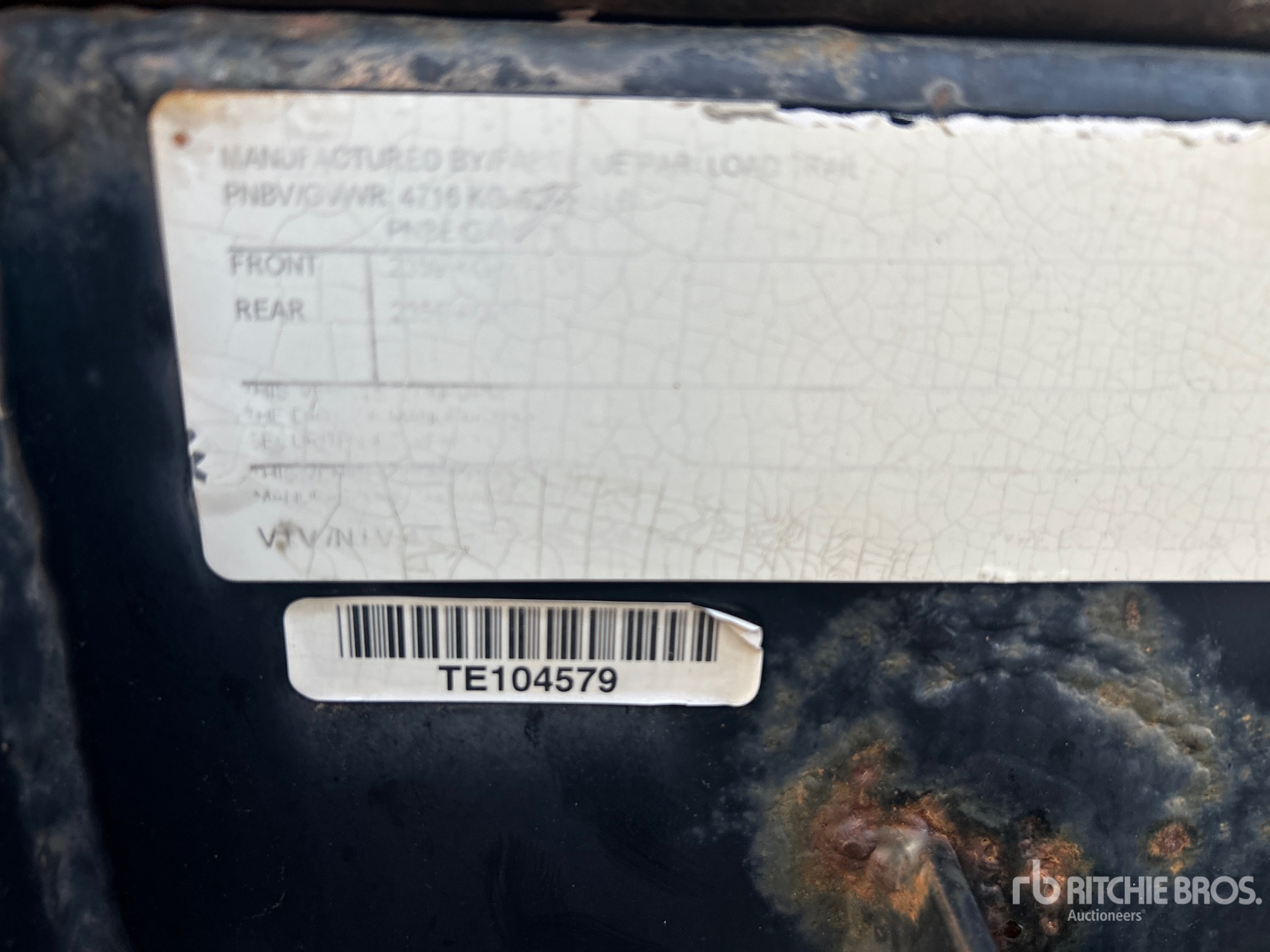 General Appearance with N.º de serie/VIN