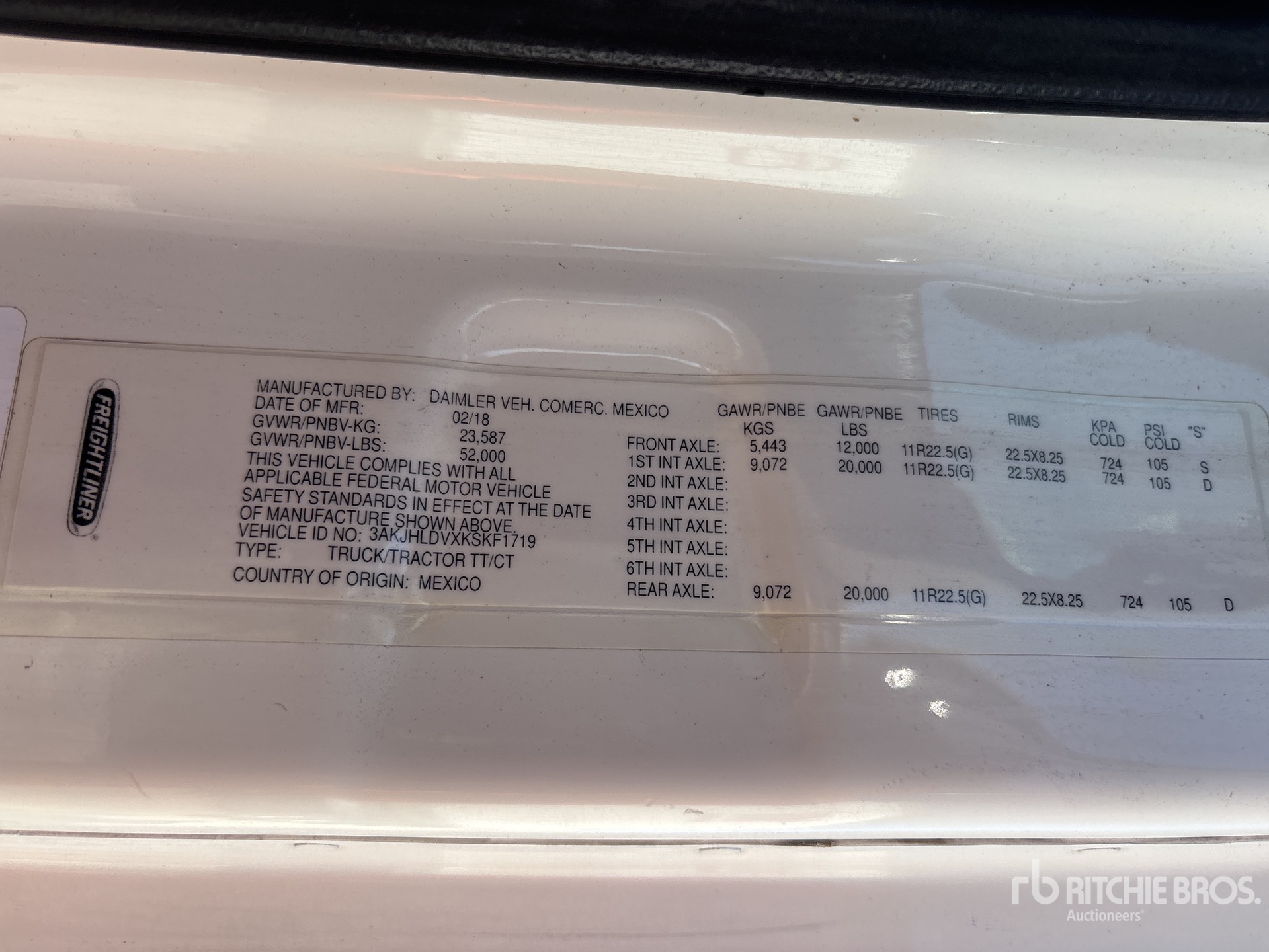 General Appearance with Numéro de série/Numéro d'identification du véhicule automobile