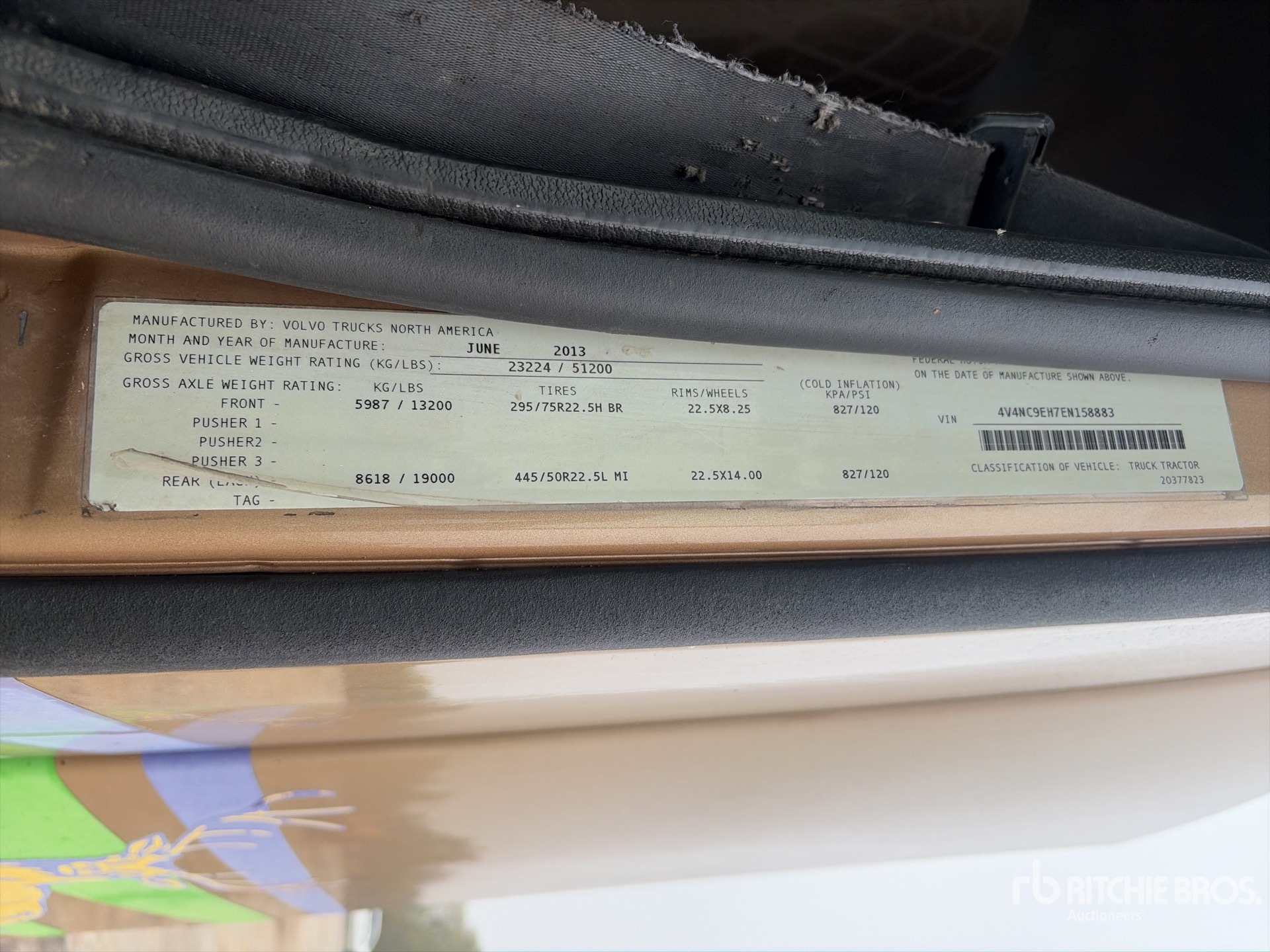 General Appearance with Numero seriale/numero d’identificazione del veicolo (VIN)