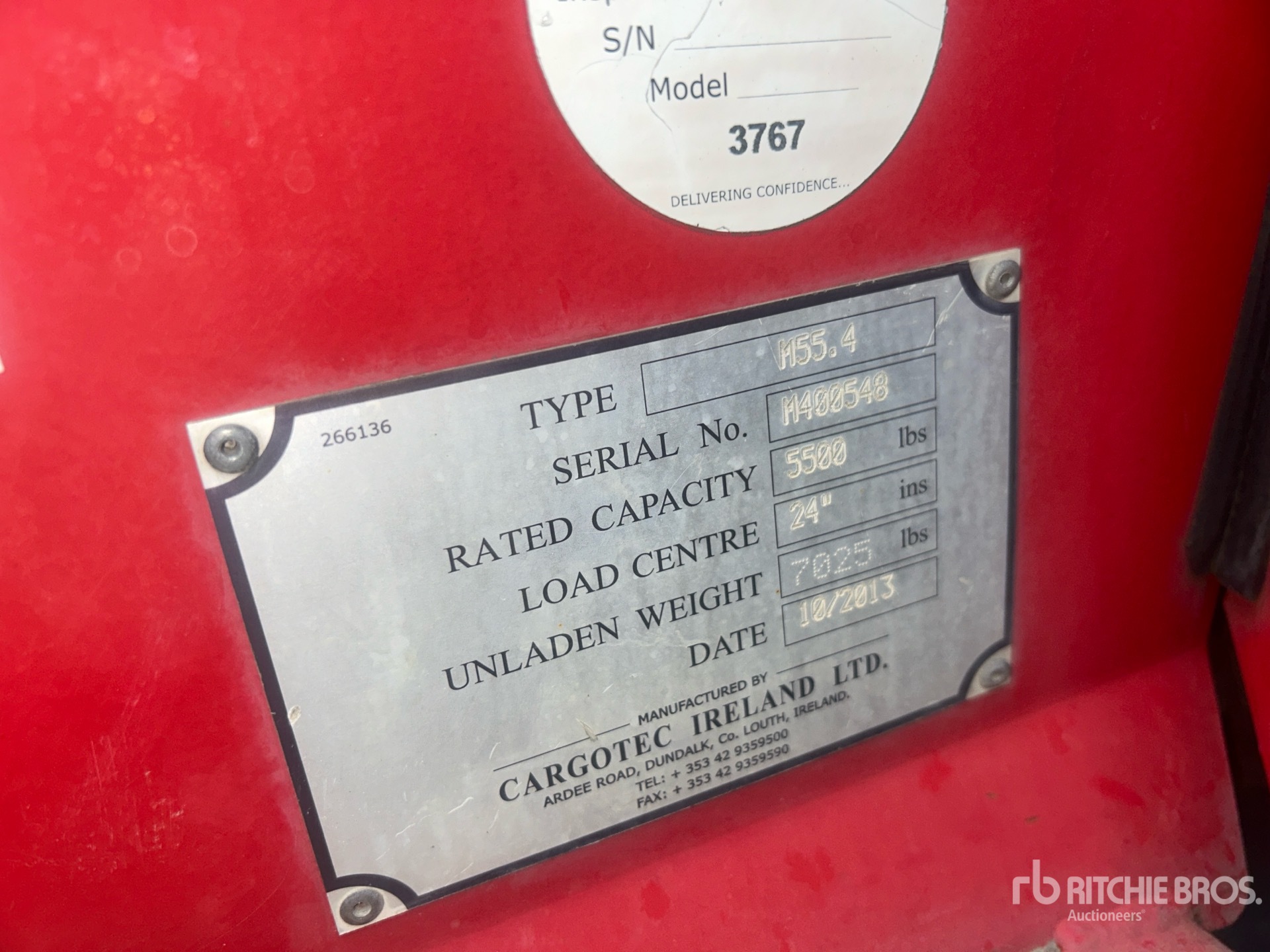 General Appearance with N.º de serie/VIN