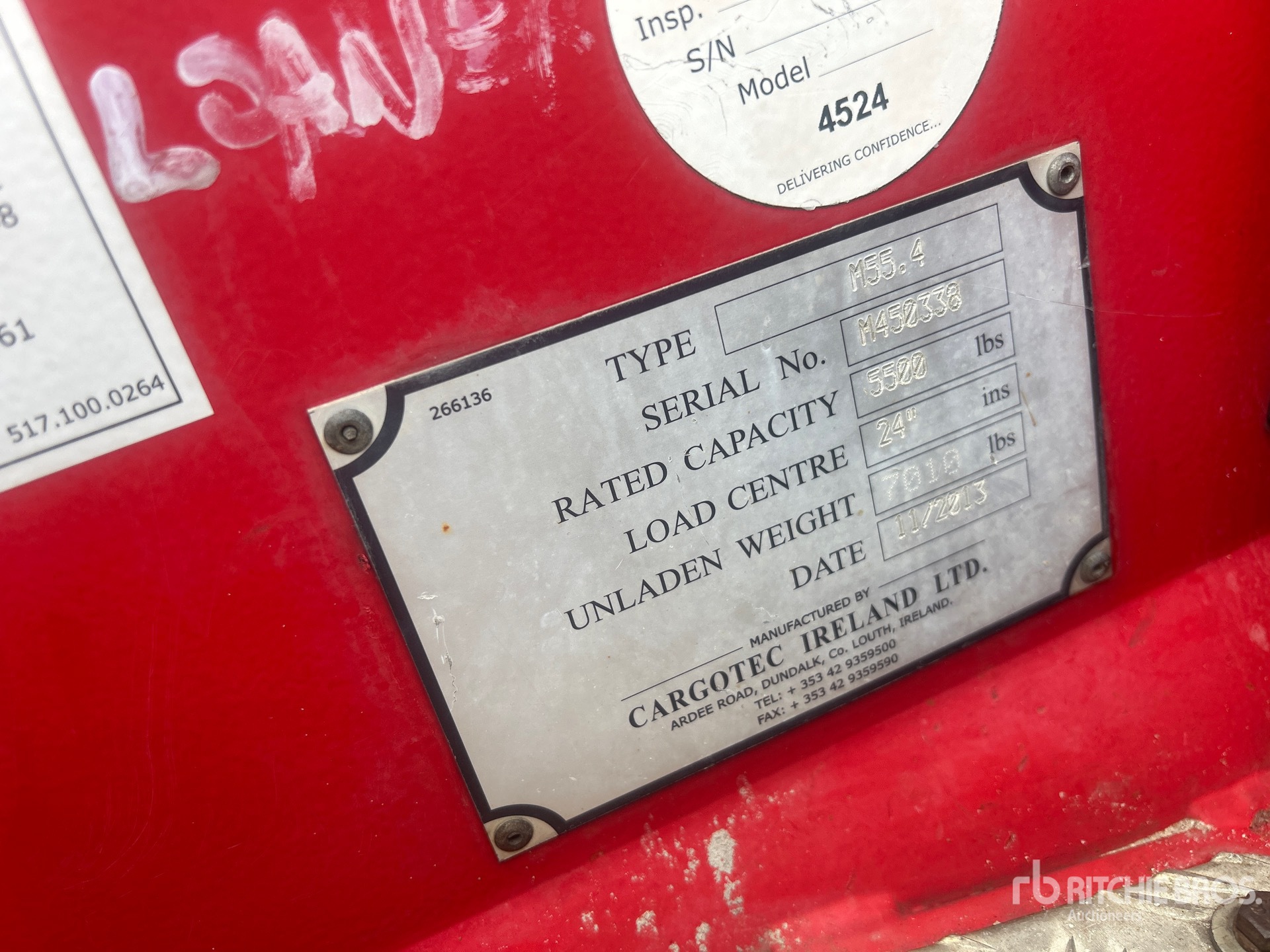 General Appearance with N.º de serie/VIN