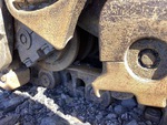 Undercarriage with Left Track Rollers