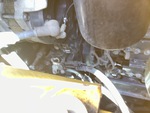 Engine with A/C Compressor