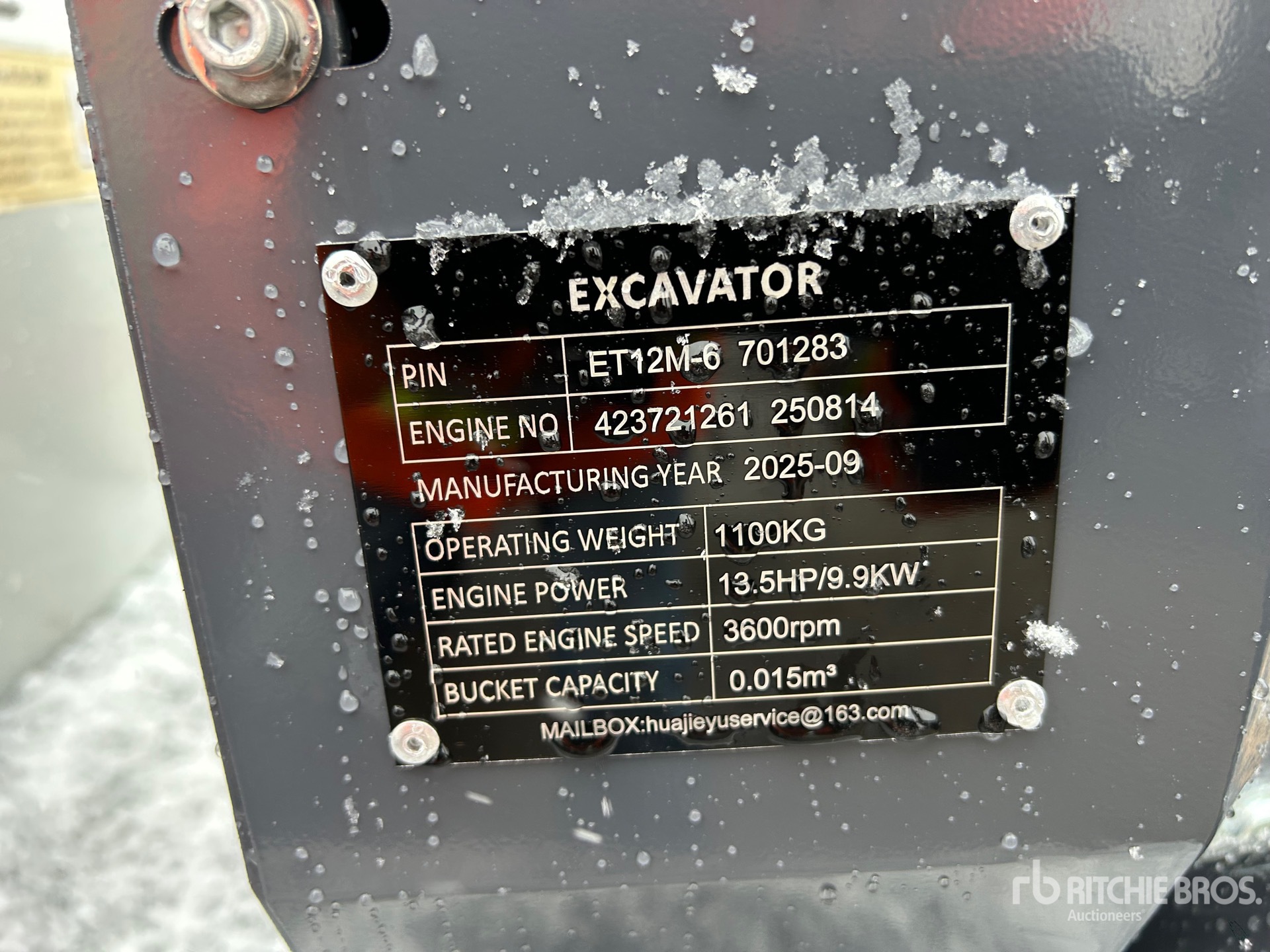 General Appearance with N.º de serie/VIN