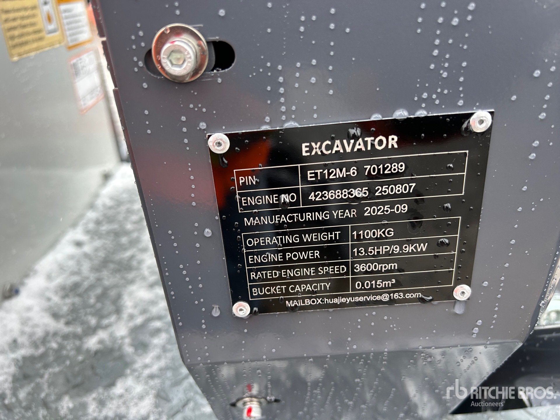 General Appearance with N.º de serie/VIN