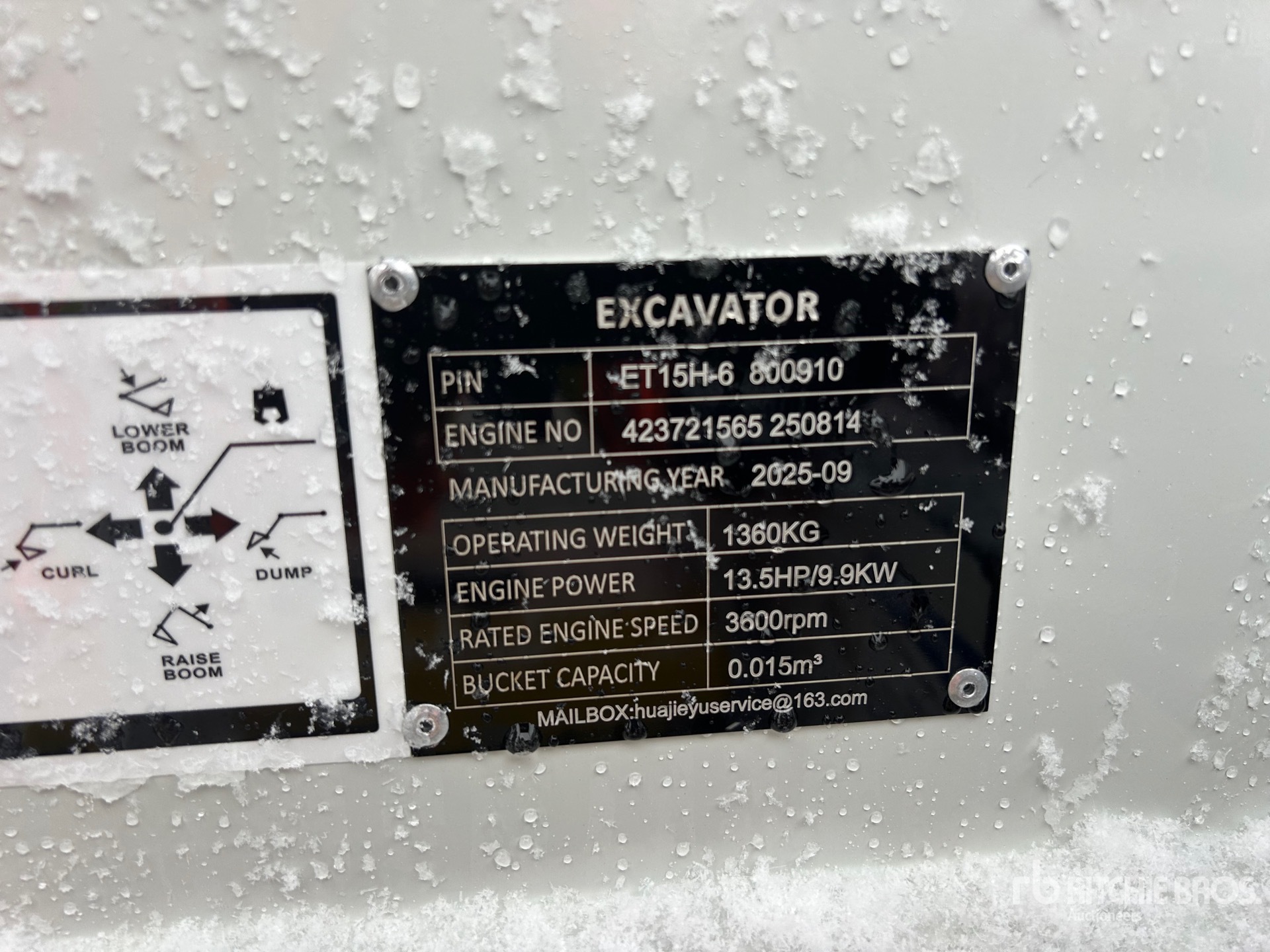 General Appearance with N.º de serie/VIN