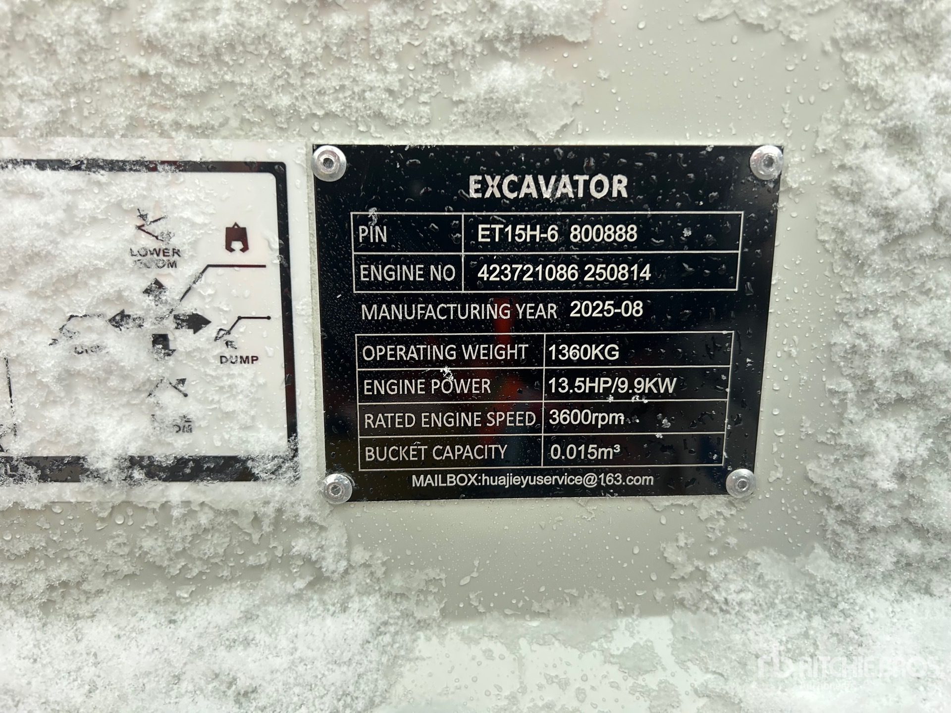 General Appearance with N.º de serie/VIN