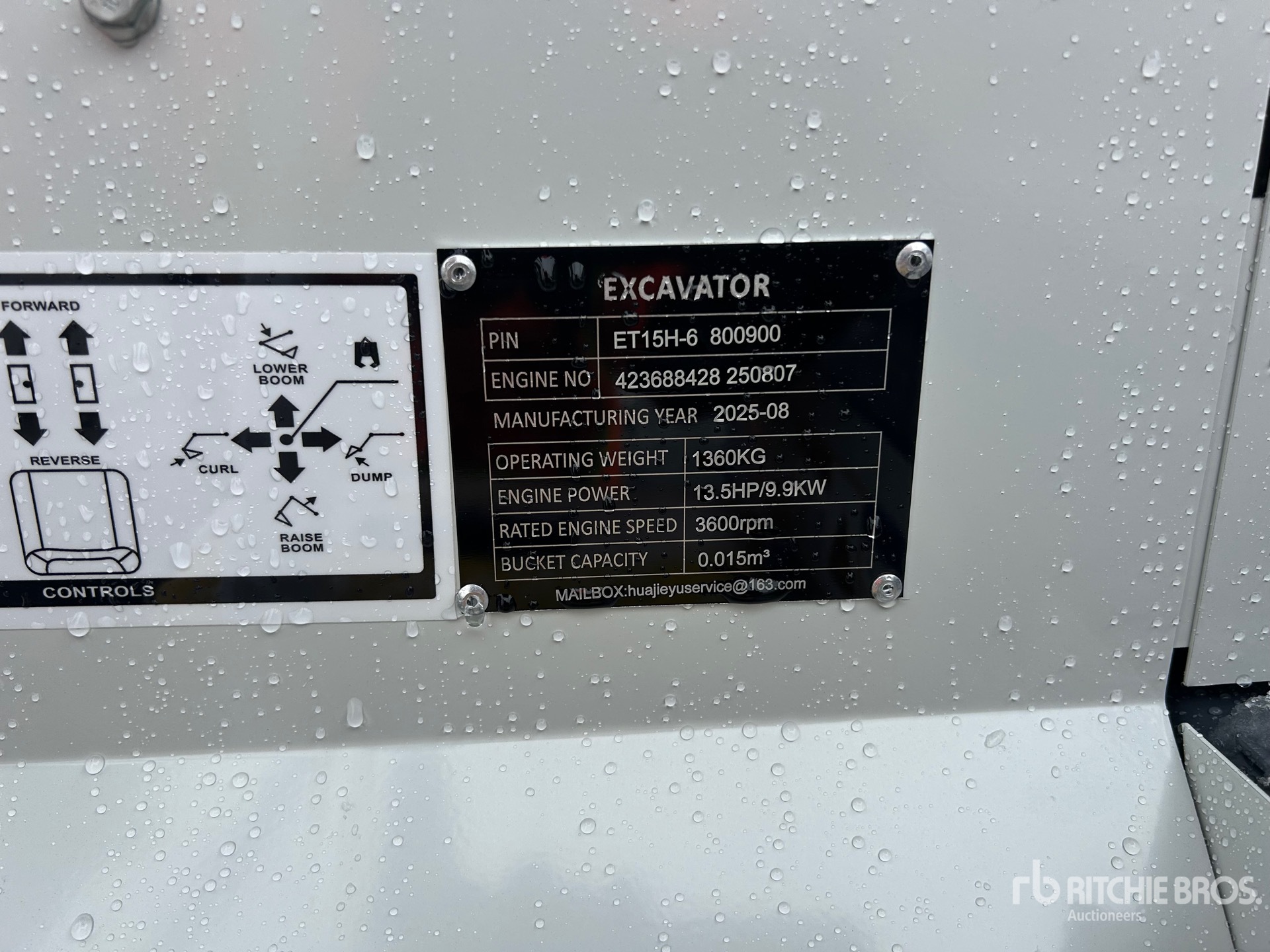 General Appearance with N.º de serie/VIN