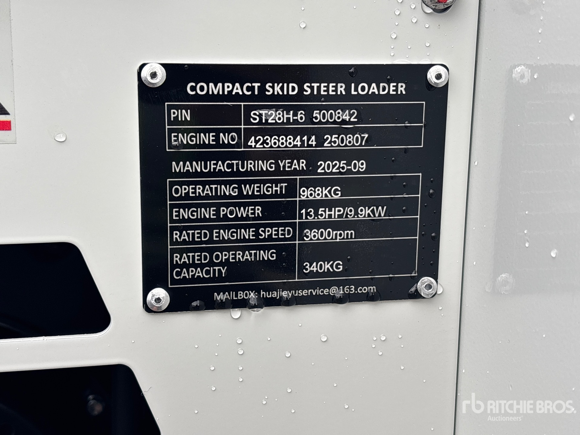 General Appearance with N.º de serie/VIN