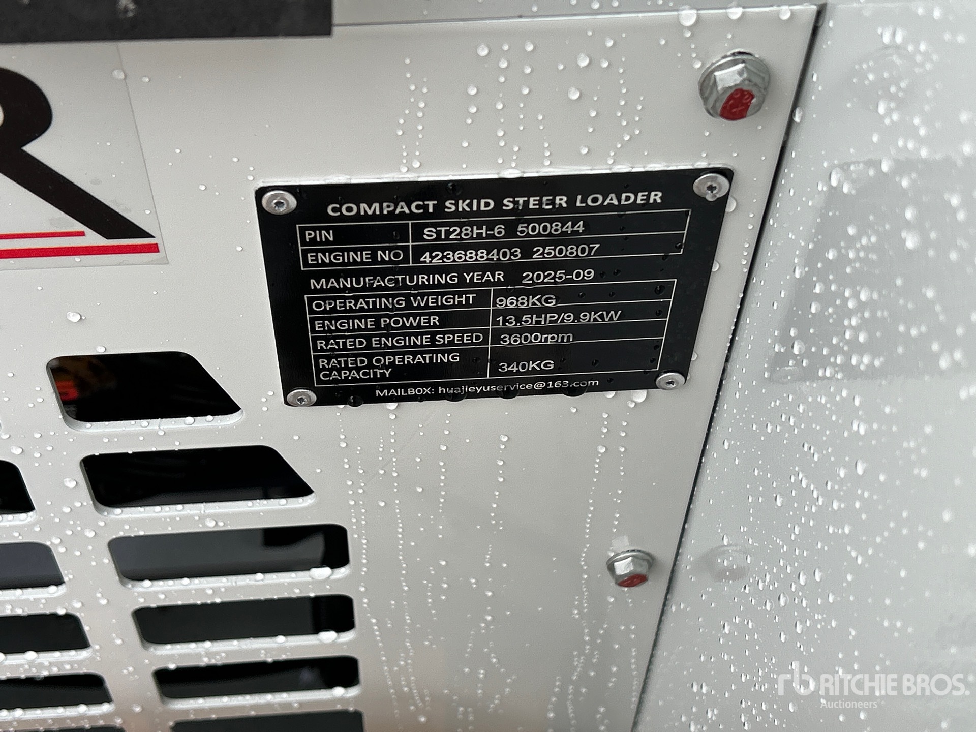 General Appearance with N.º de serie/VIN