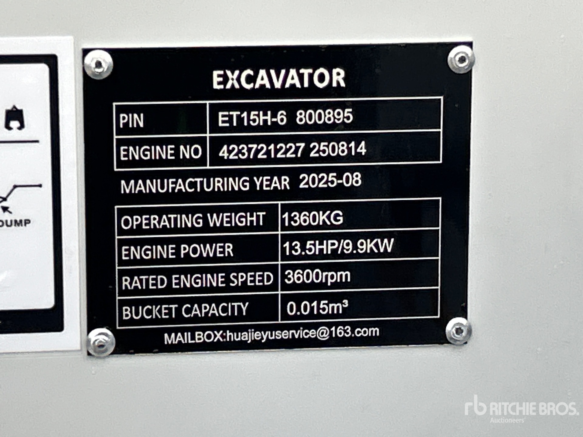 General Appearance with Numero seriale/numero d’identificazione del veicolo (VIN)