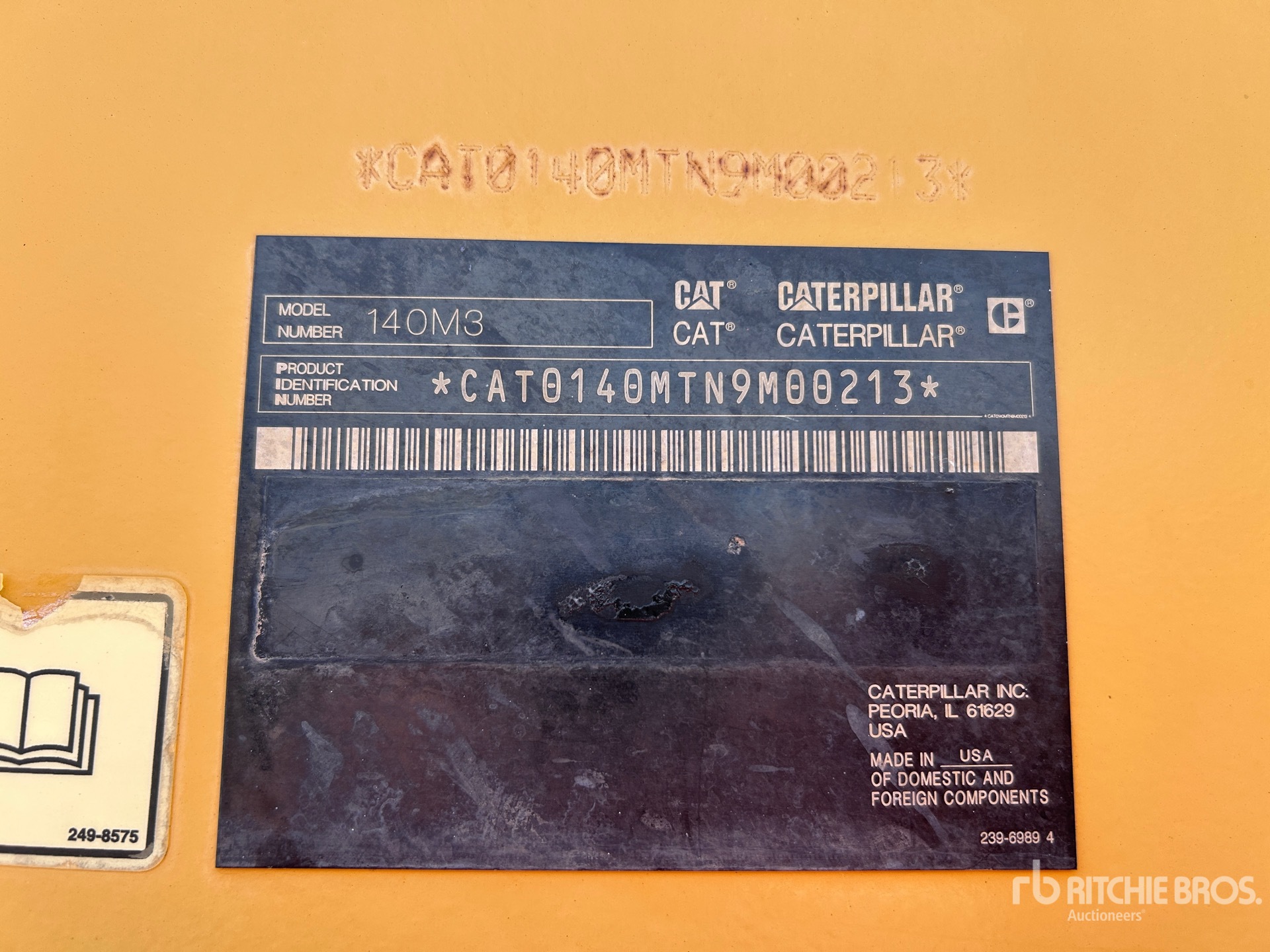 General Appearance with N.º de serie/VIN