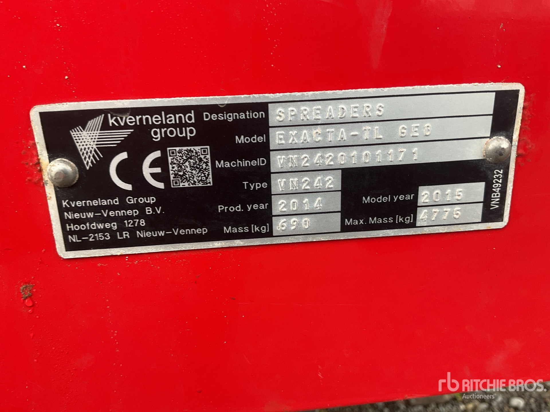 General Appearance with Numero seriale/numero d’identificazione del veicolo (VIN)