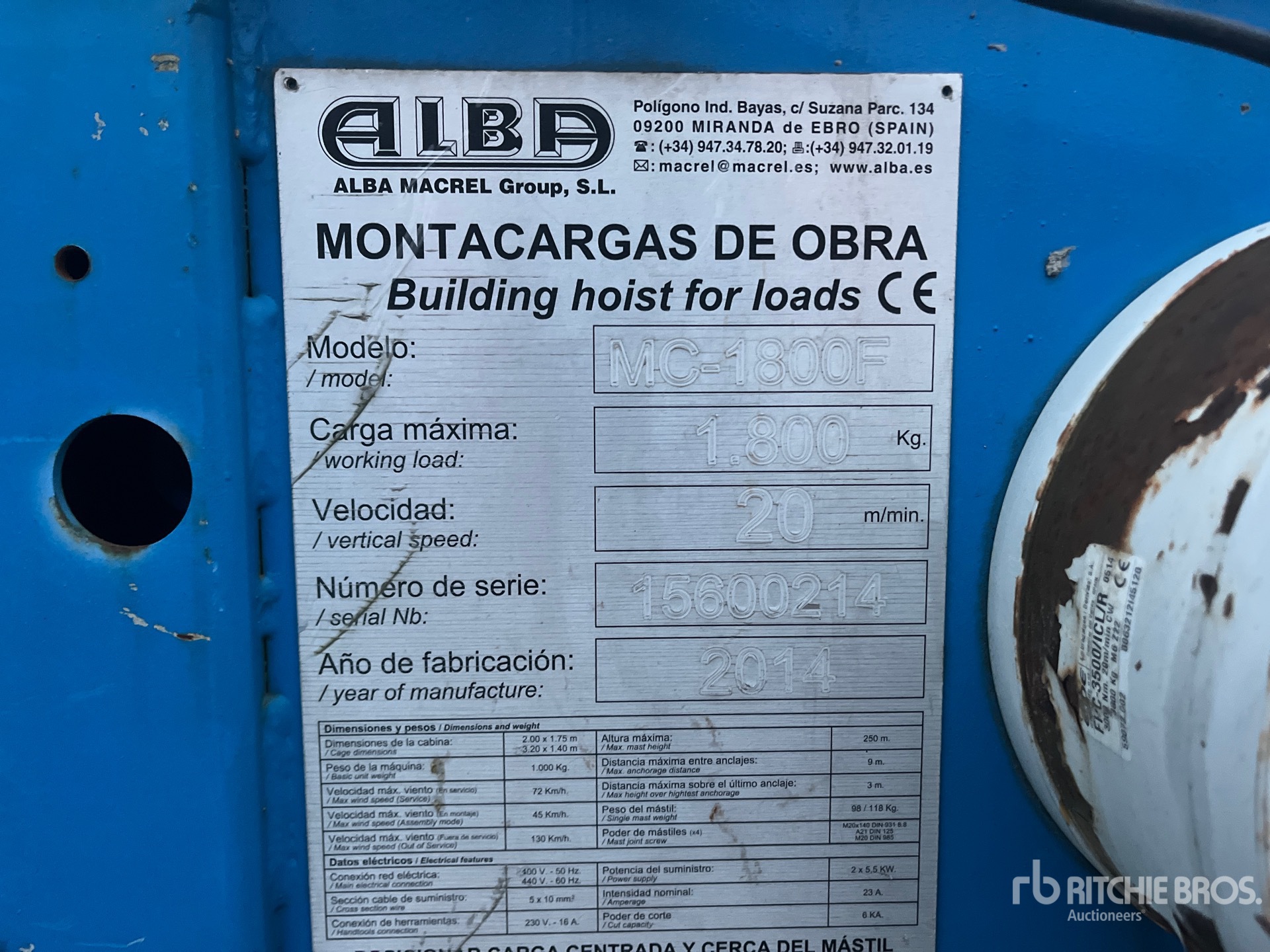 General Appearance with Numero seriale/numero d’identificazione del veicolo (VIN)