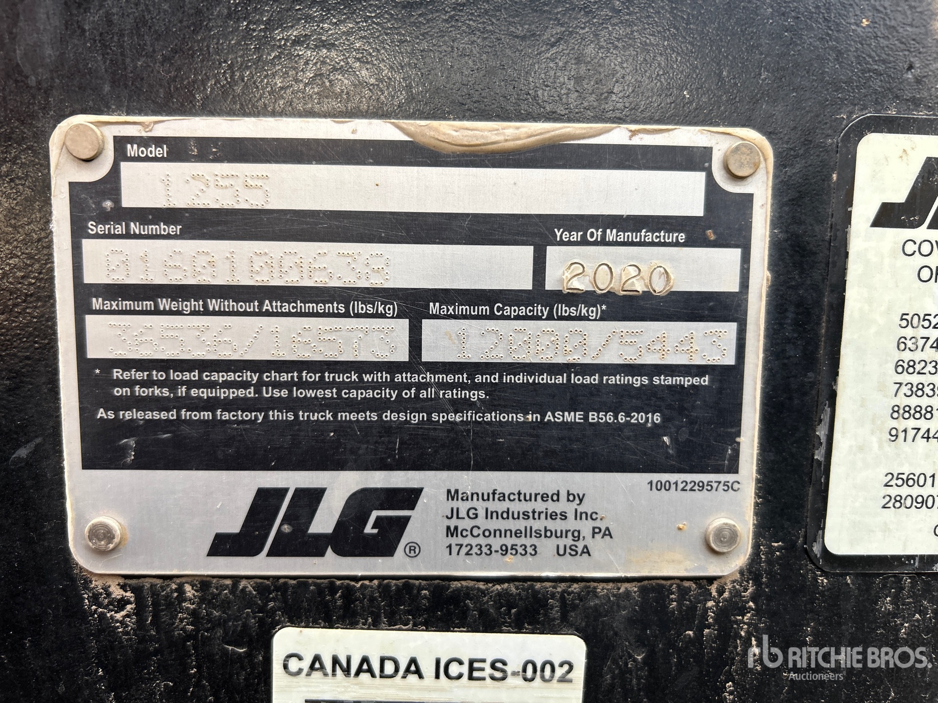 General Appearance with N.º de serie/VIN