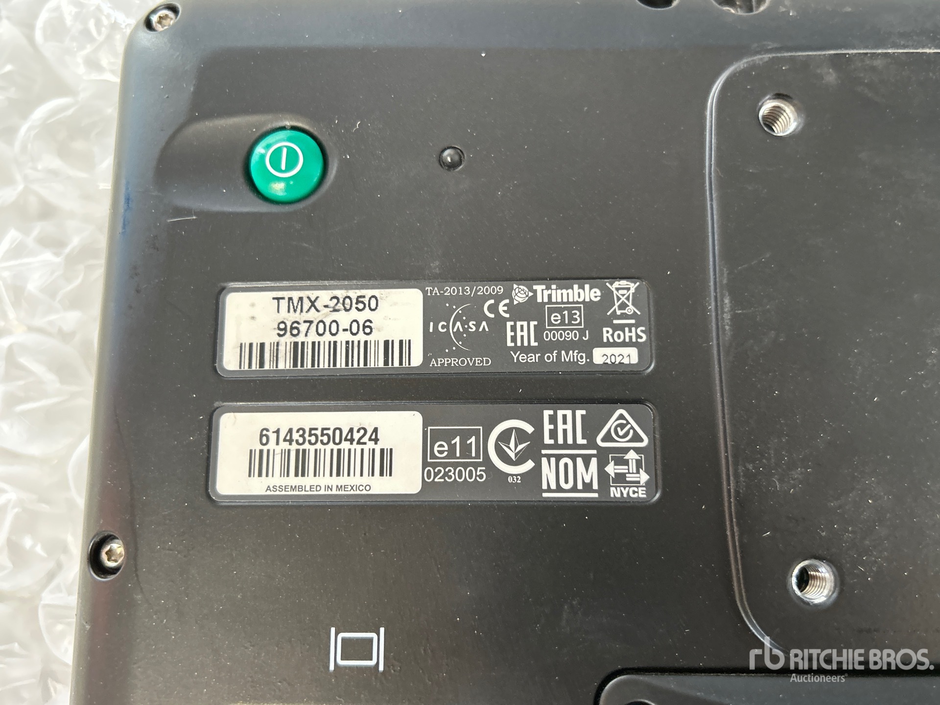 General Appearance with N.º de serie/VIN