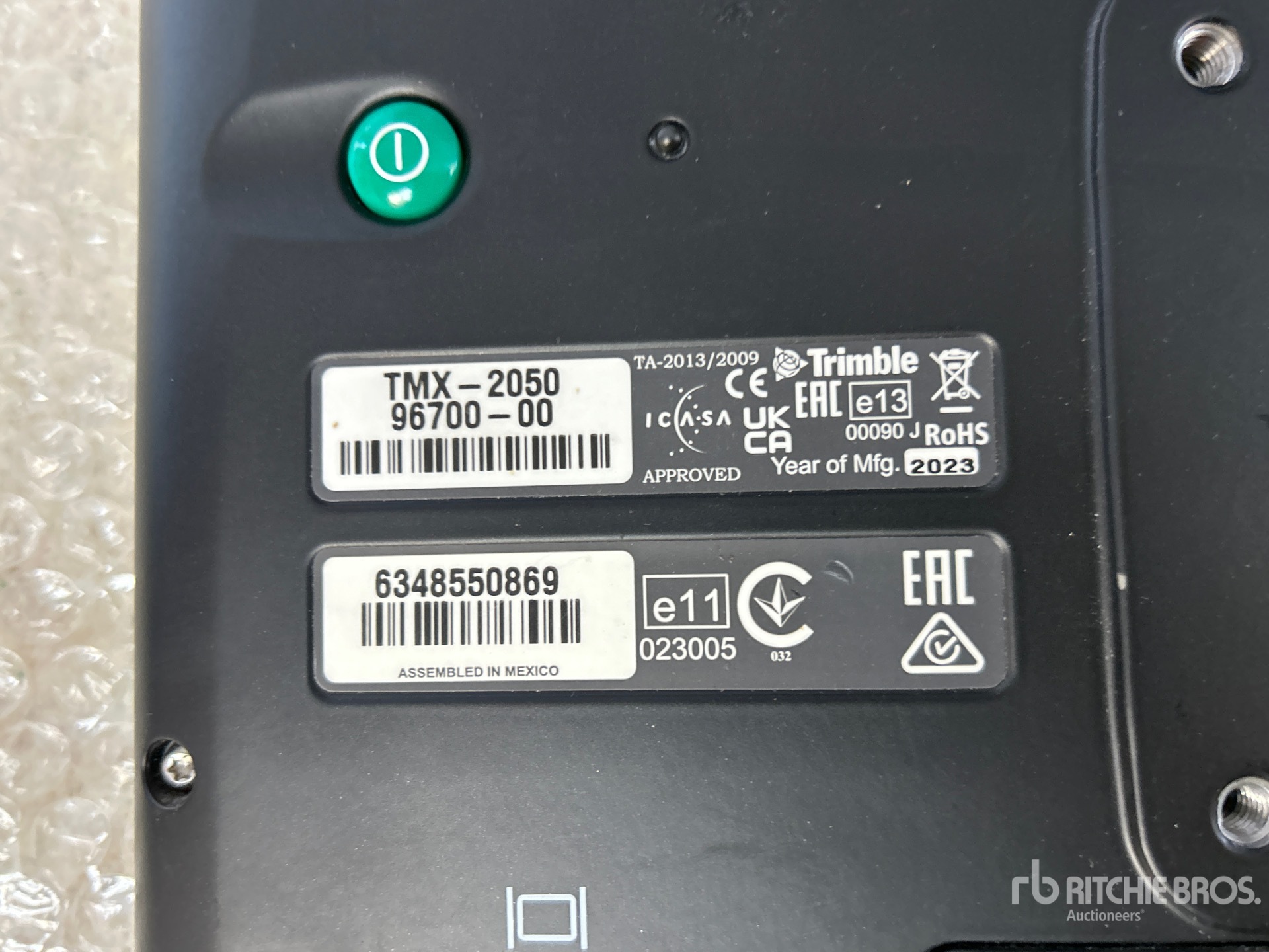 General Appearance with N.º de serie/VIN