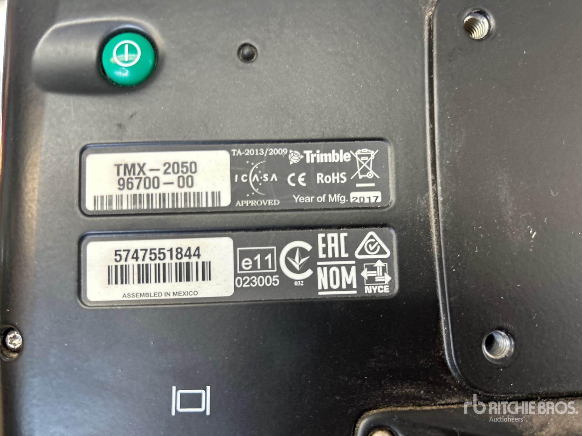 General Appearance with N.º de serie/VIN