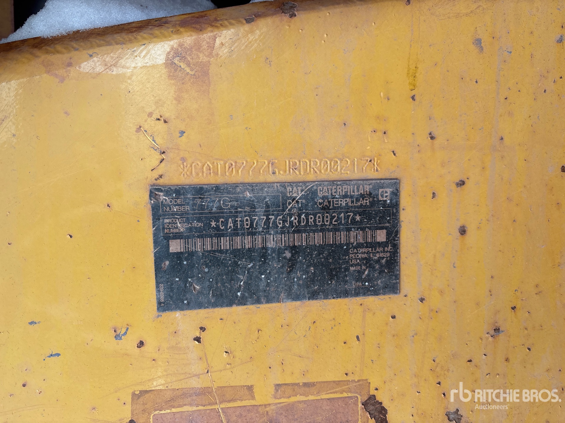 General Appearance with N.º de serie/VIN