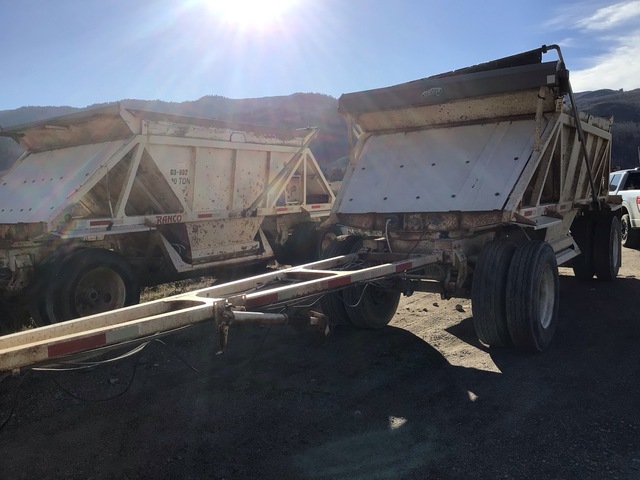1995 Ranco 1120 T/A Turntable Pup Belly Dump Trailer 1995 Ranco 1120 T/A Turntable Pup Belly Dump Trailer