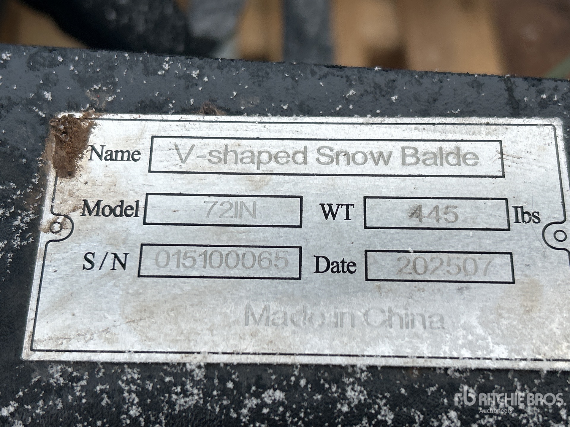 General Appearance with N.º de serie/VIN