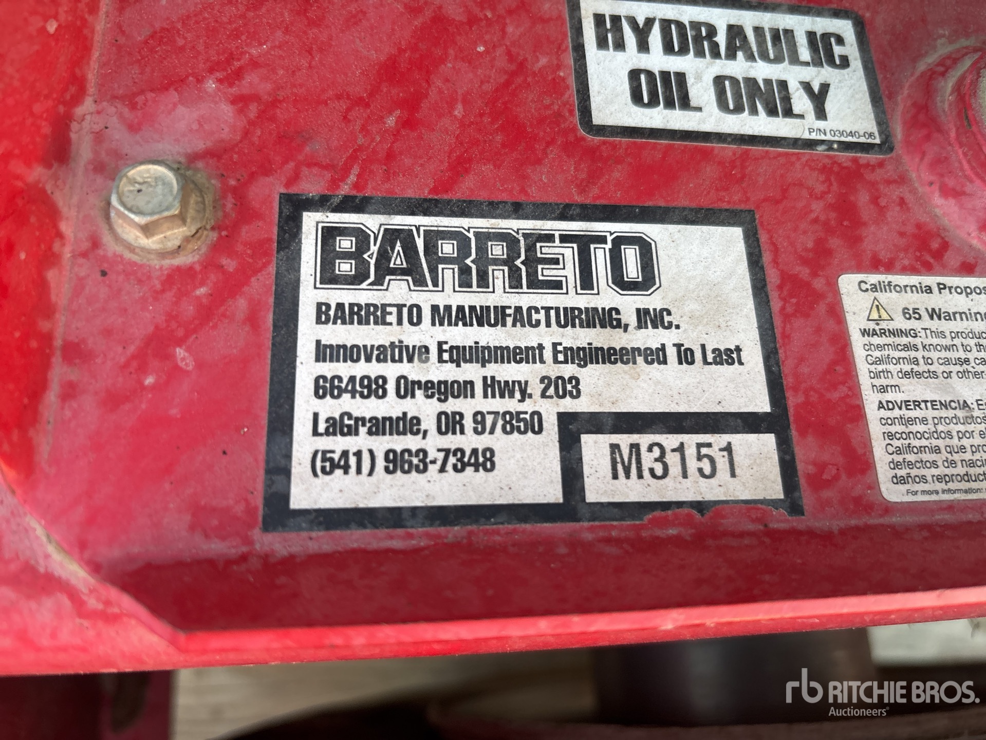 General Appearance with N.º de serie/VIN