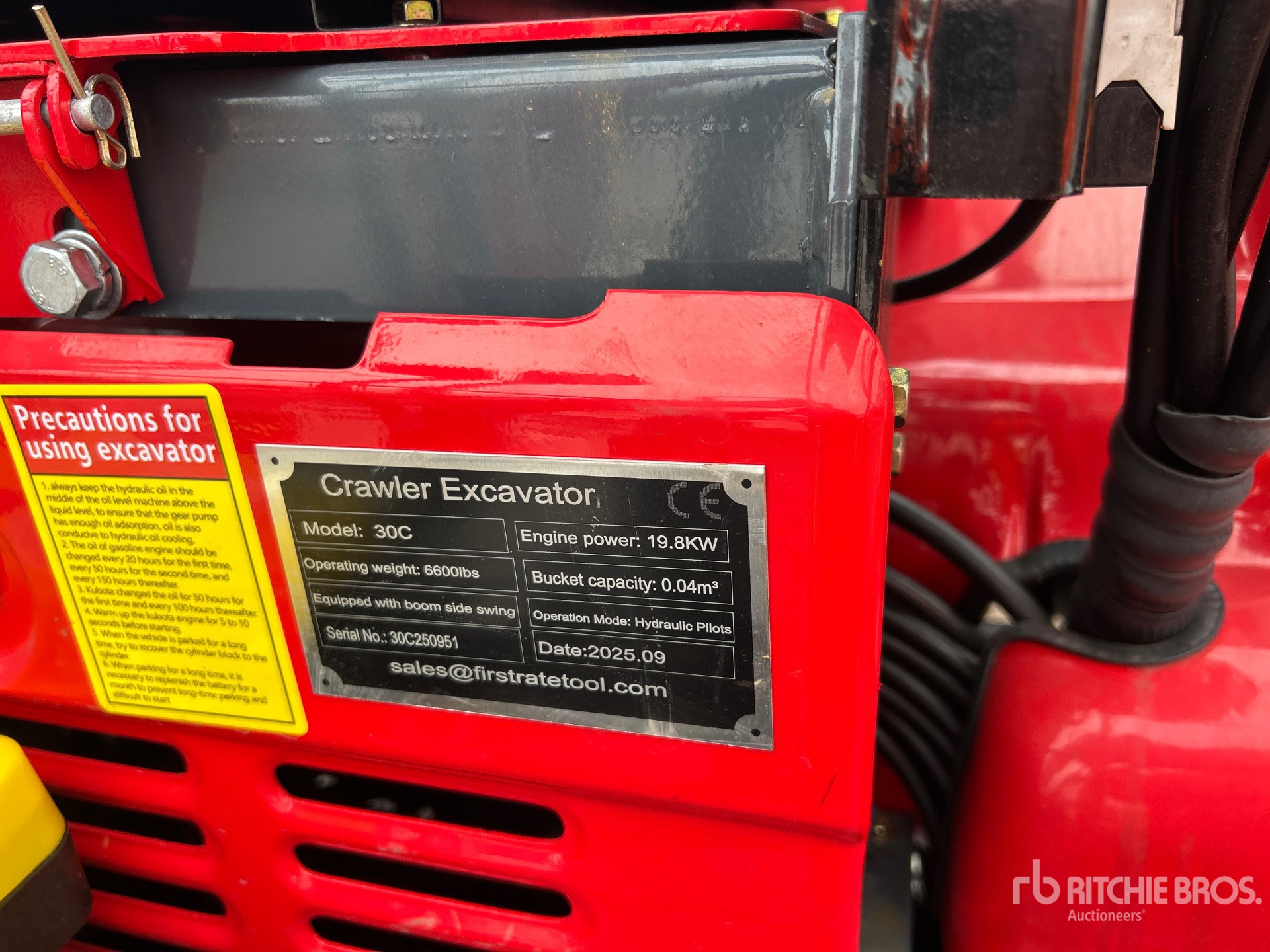 General Appearance with N.º de serie/VIN