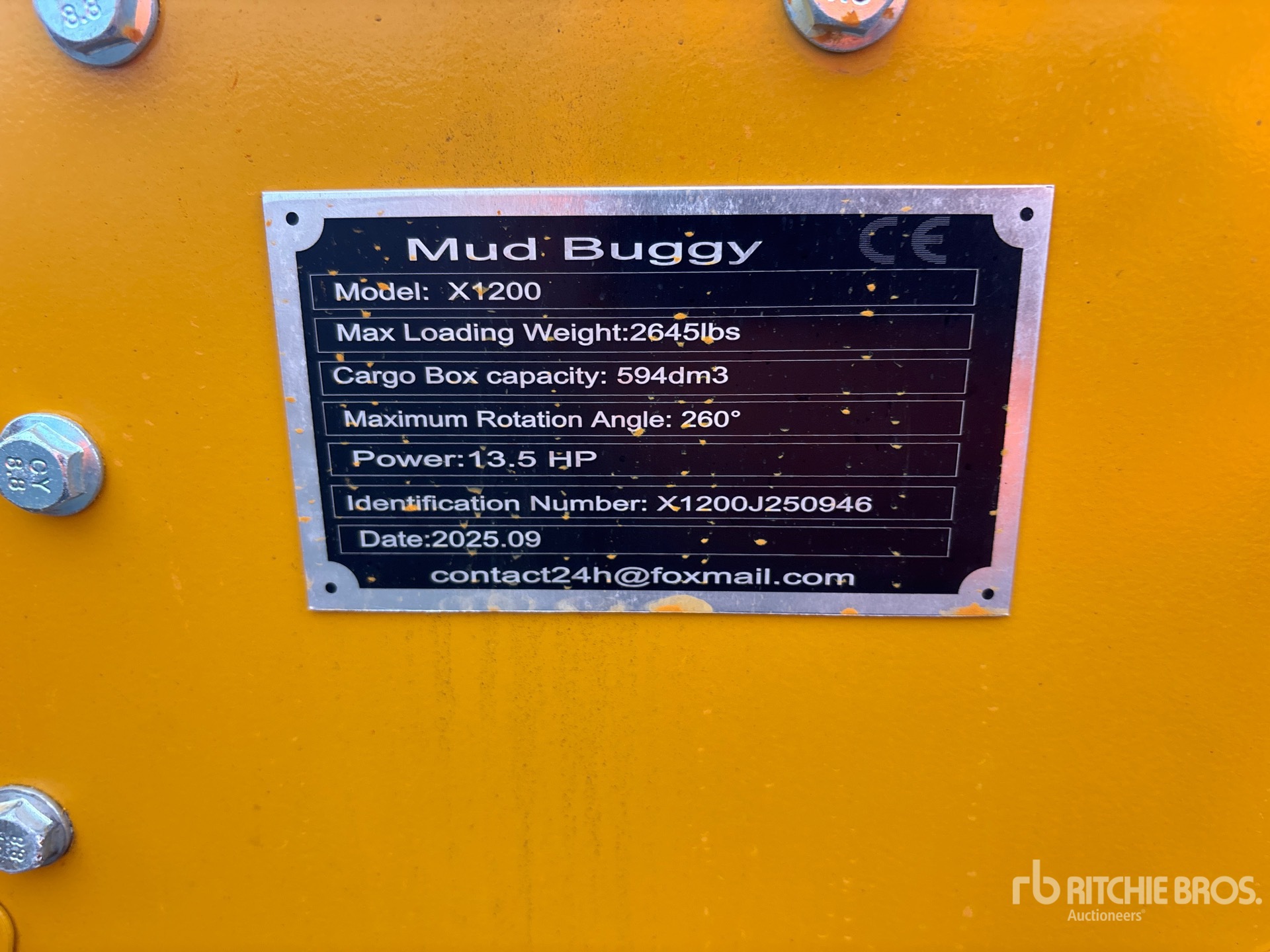 General Appearance with N.º de serie/VIN