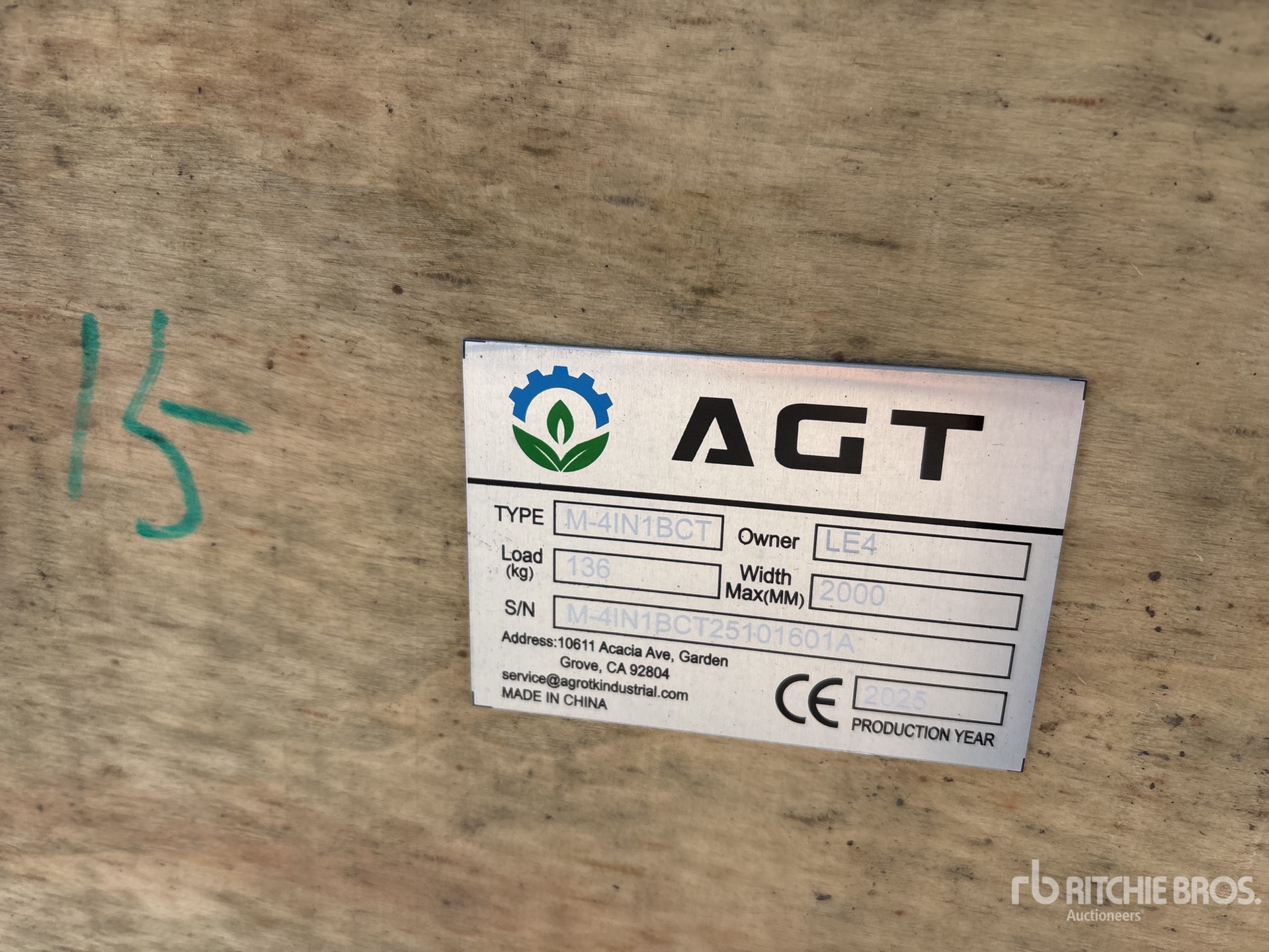 General Appearance with Numero seriale/numero d’identificazione del veicolo (VIN)