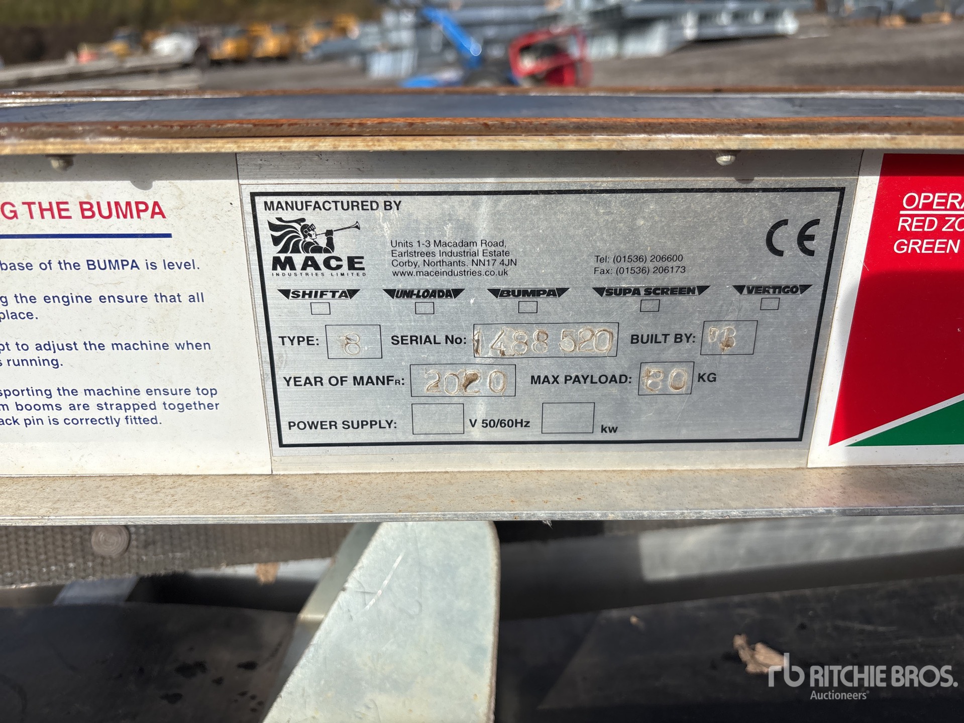 General Appearance with N.º de serie/VIN