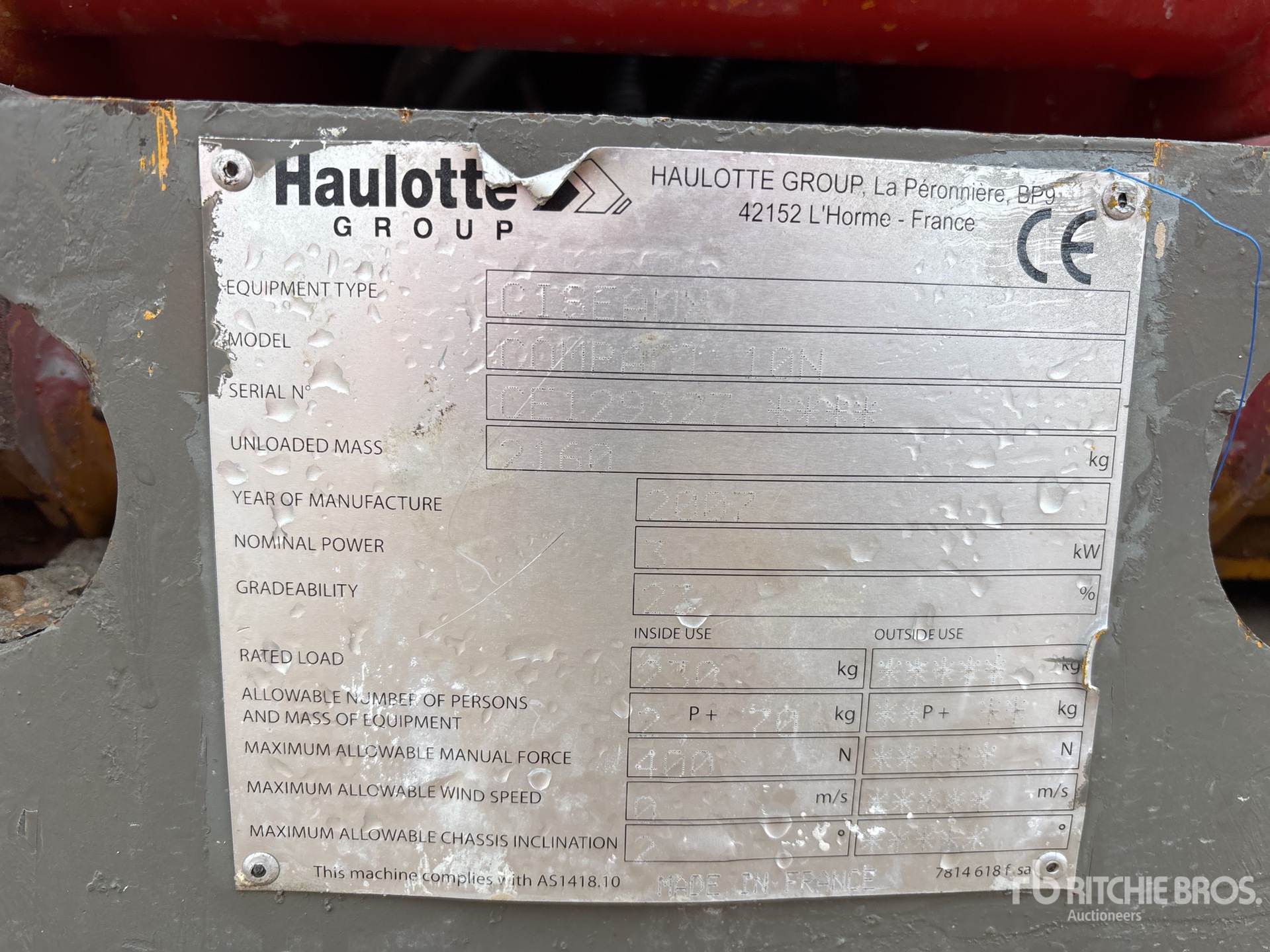 General Appearance with Numéro de série/Numéro d'identification du véhicule automobile