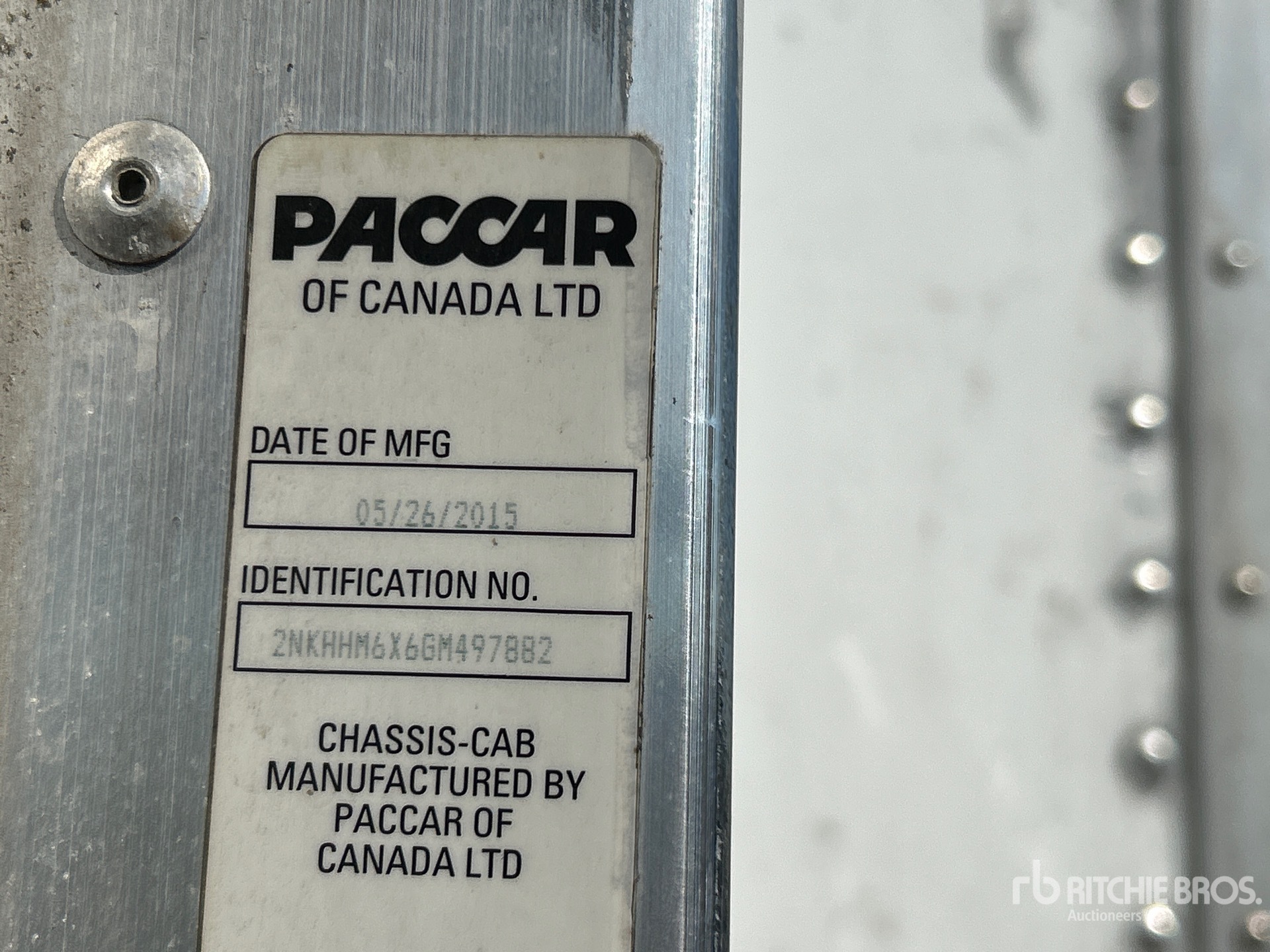 General Appearance with N.º de serie/VIN