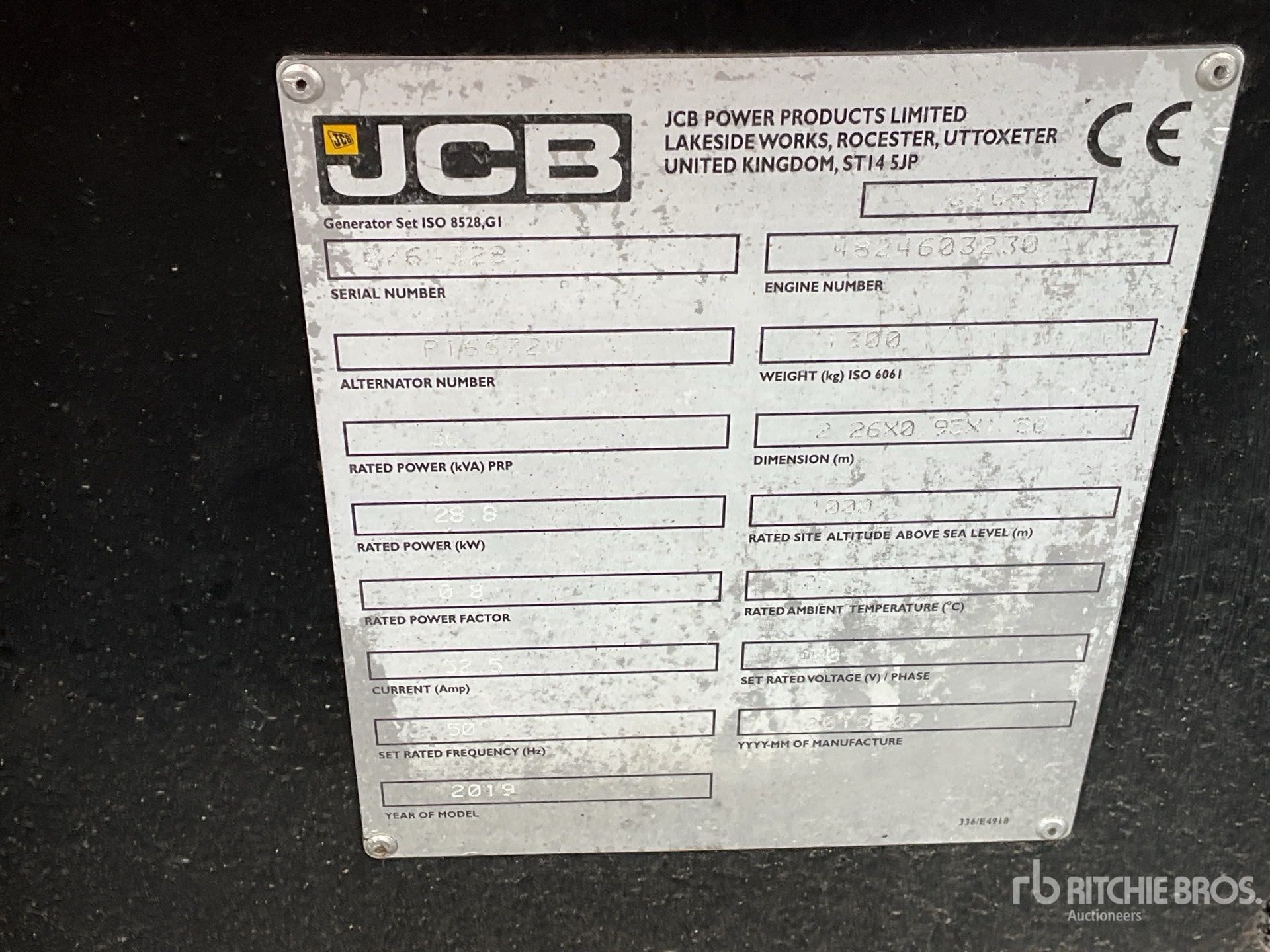 General Appearance with Numéro de série/Numéro d'identification du véhicule automobile