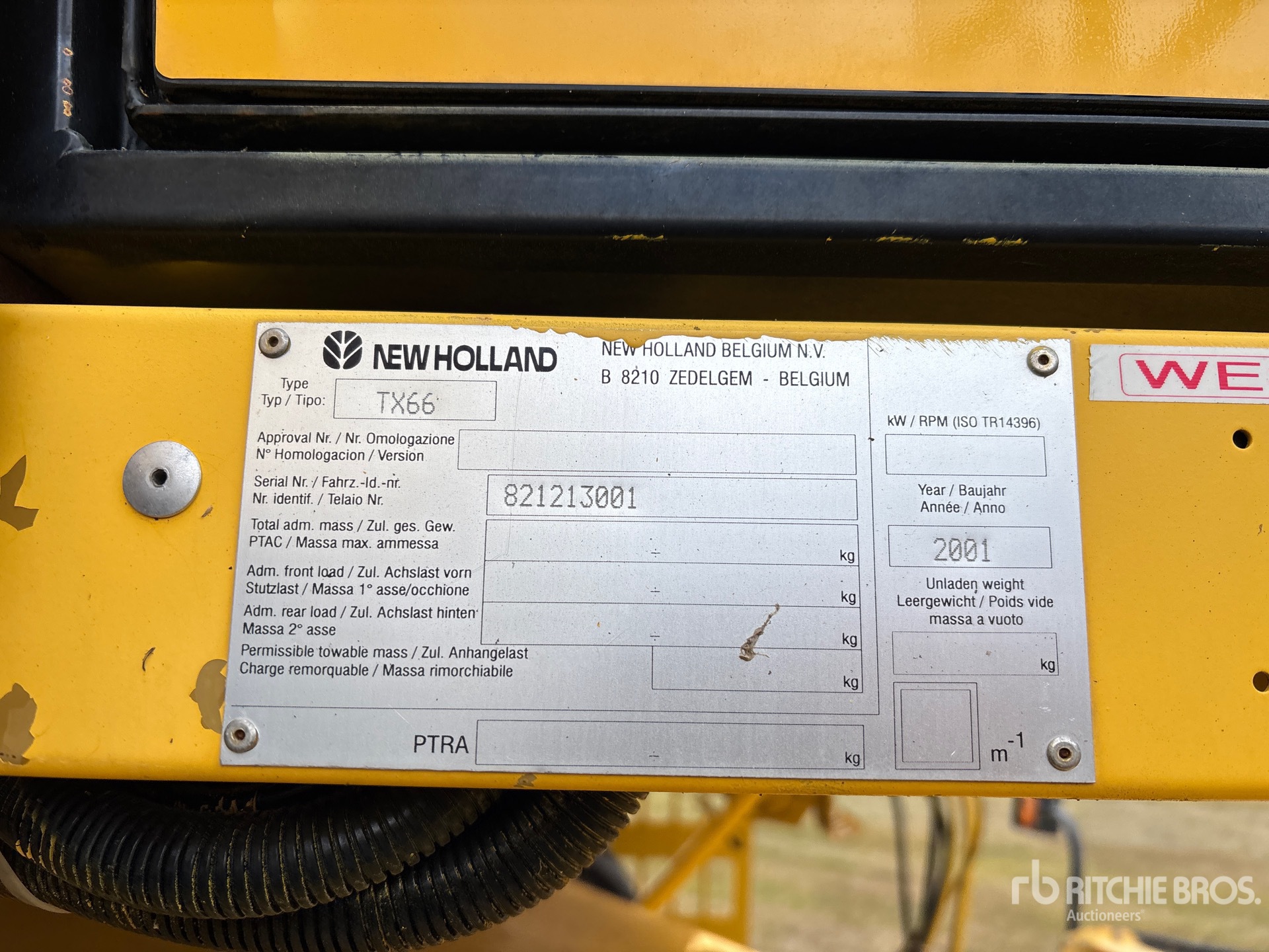 General Appearance with N.º de serie/VIN