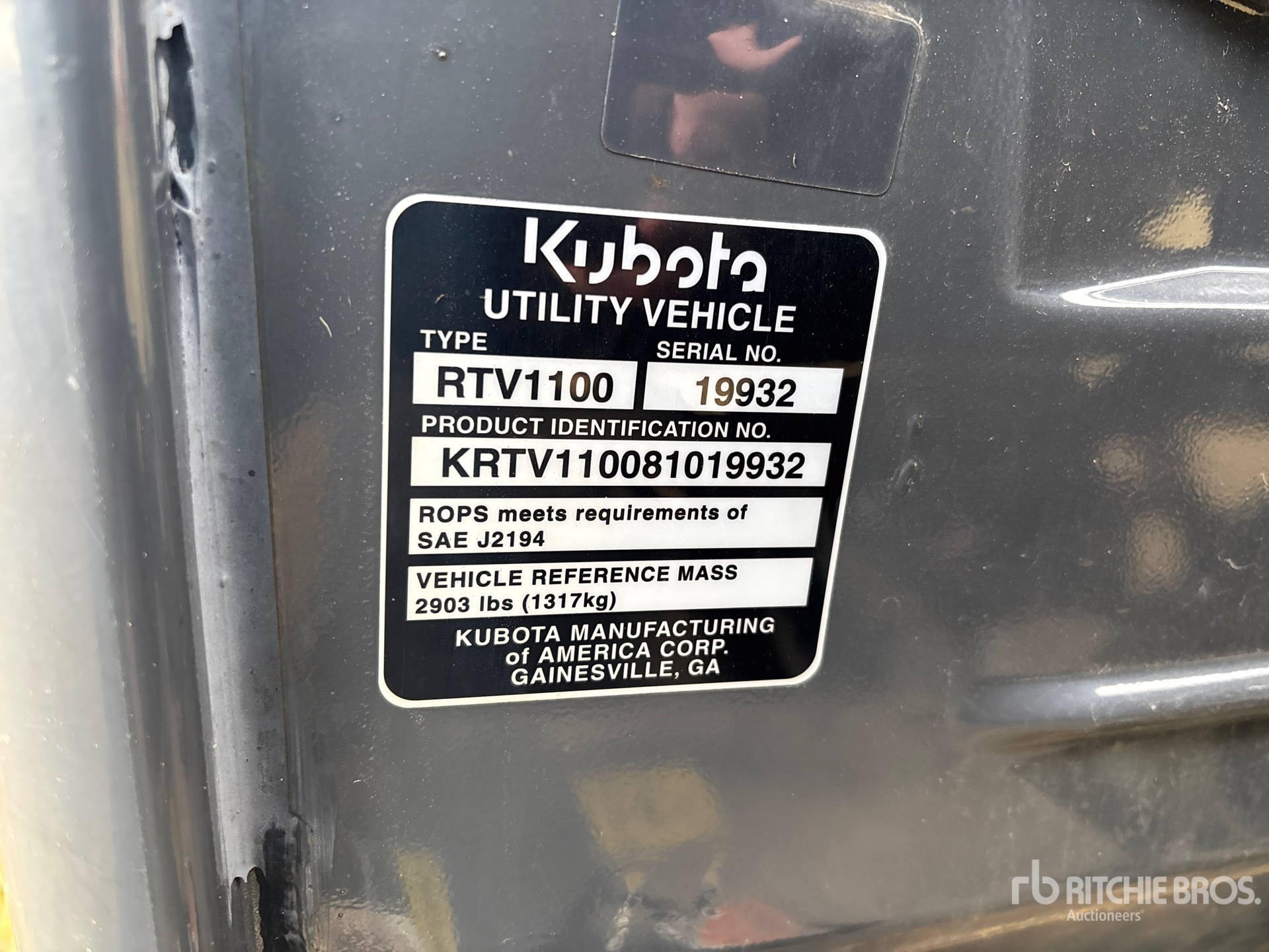 General Appearance with N.º de serie/VIN